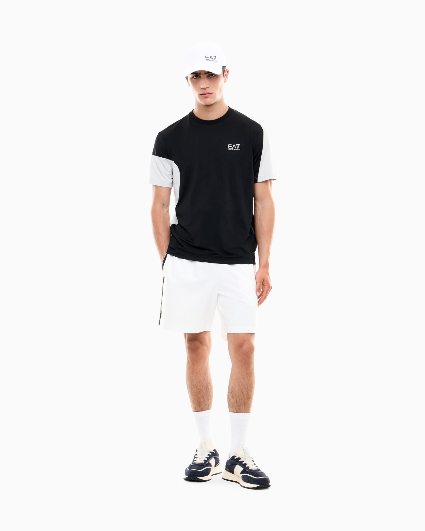 T-shirt Tennis Pro en jersey avec détails en maille Diapositive 1