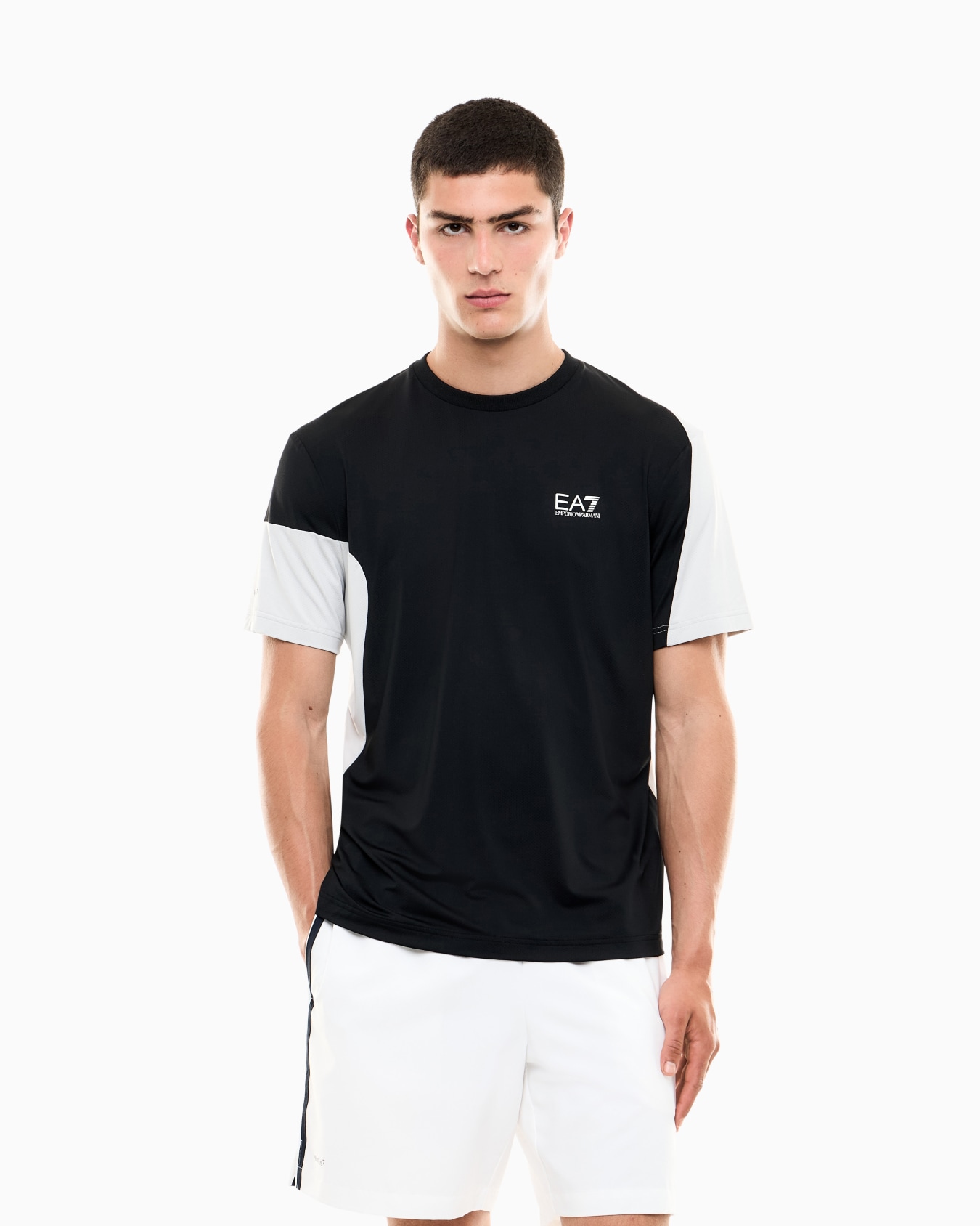 T-shirt Tennis Pro en jersey avec détails en maille Diapositive 3