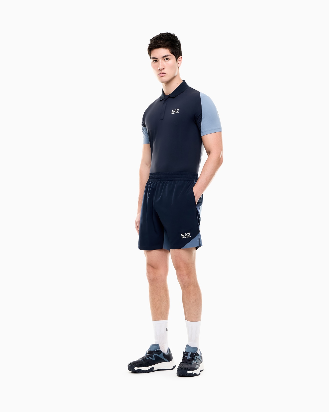 polo shirt Tennis Pro block jersey regular fit Slide 1