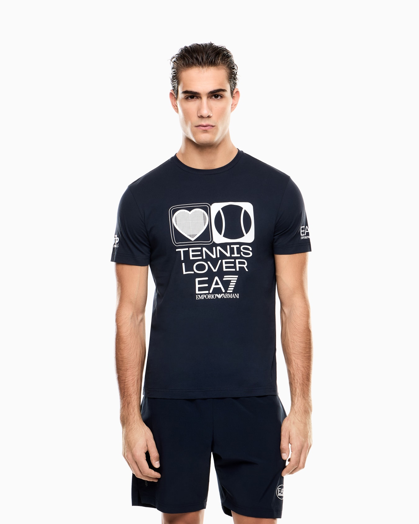 Nitto ATP Finals Crew Neck T-Shirt with Tennis Lover Print Slide 3