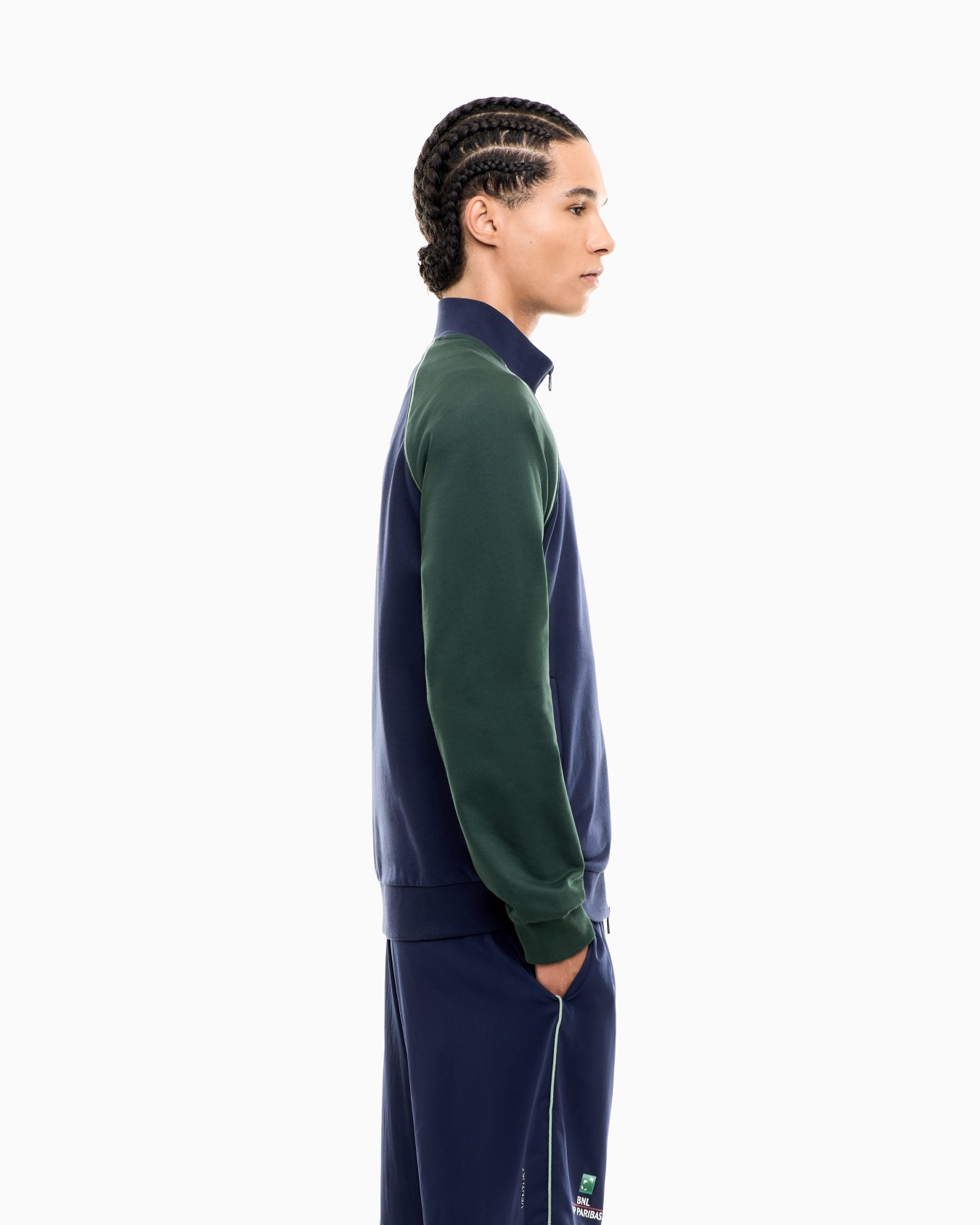 Internazionali BNL d'Italia cotton zip-up sweatshirt Slide 7