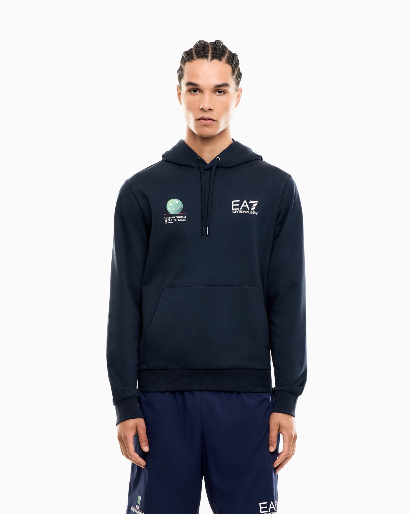 Internazionali BNL d'Italia cotton hooded sweatshirt Slide 3