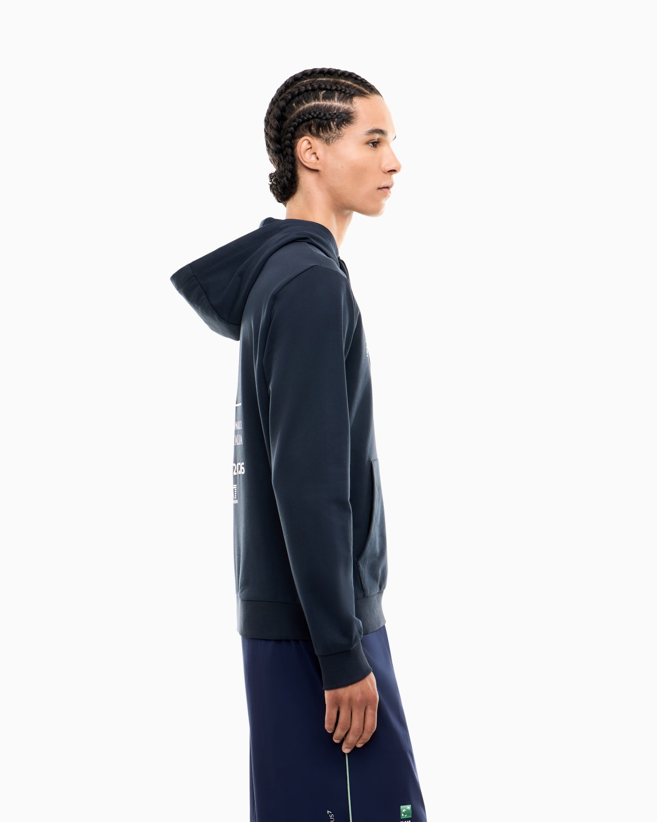 Internazionali BNL d'Italia cotton hooded sweatshirt Slide 7