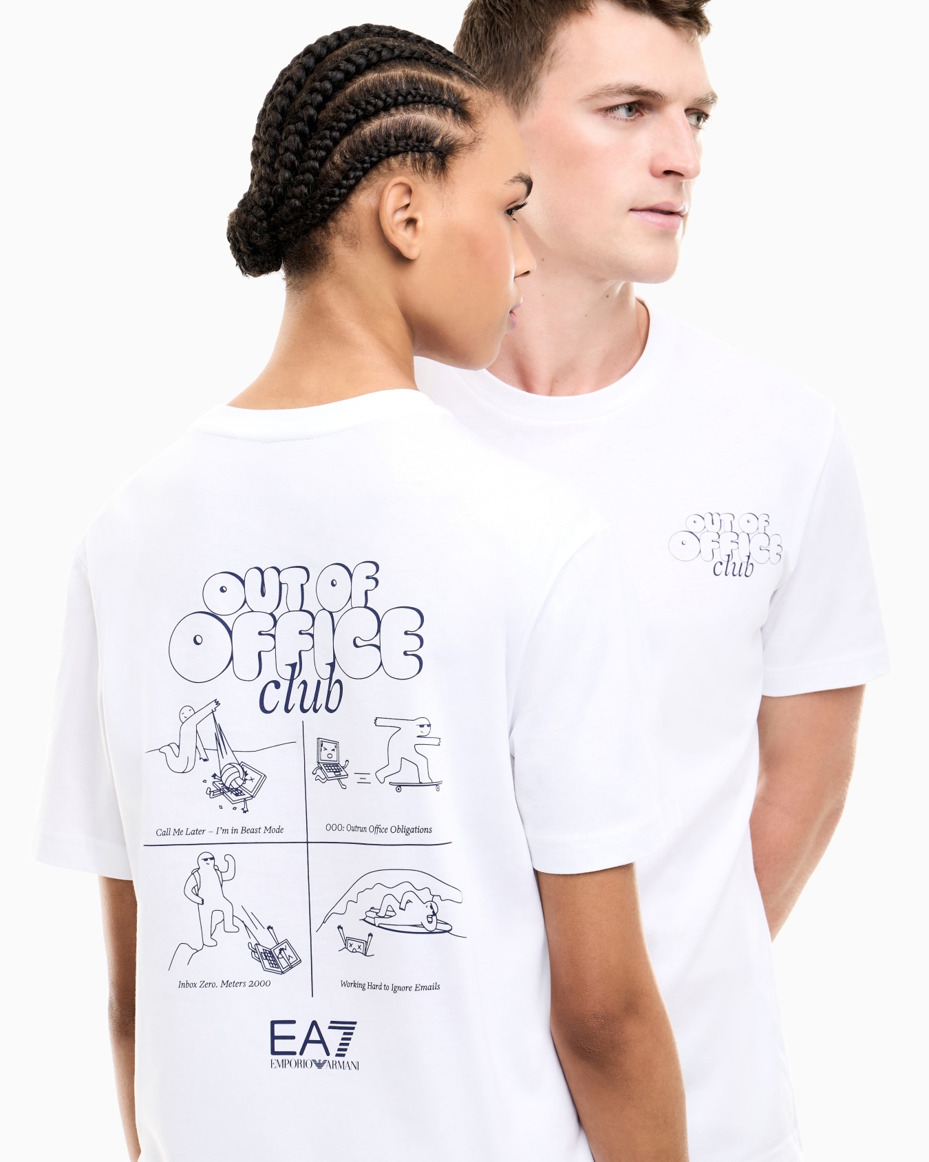 Pure cotton T-shirt with print Slide 5