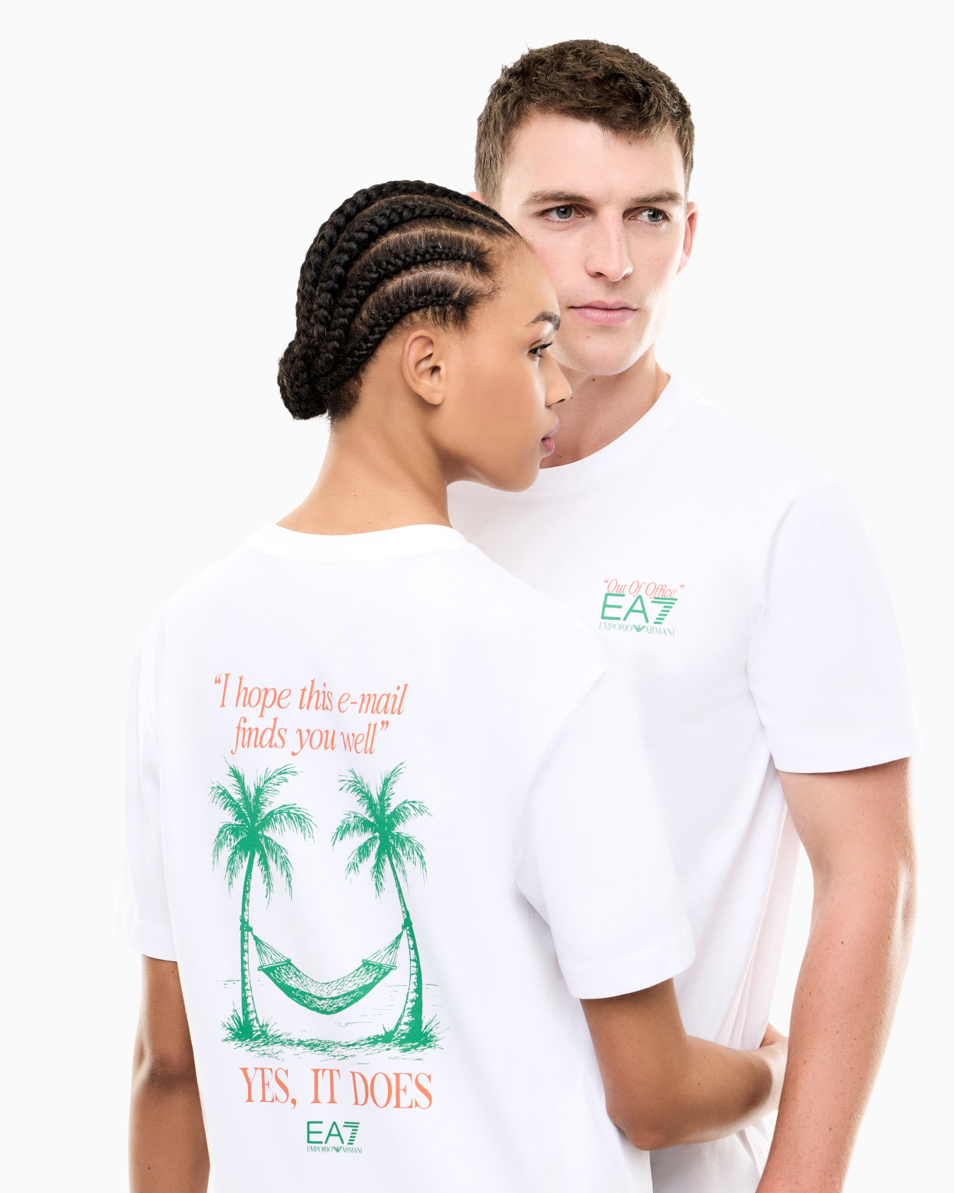 Pure cotton T-shirt with print Slide 5