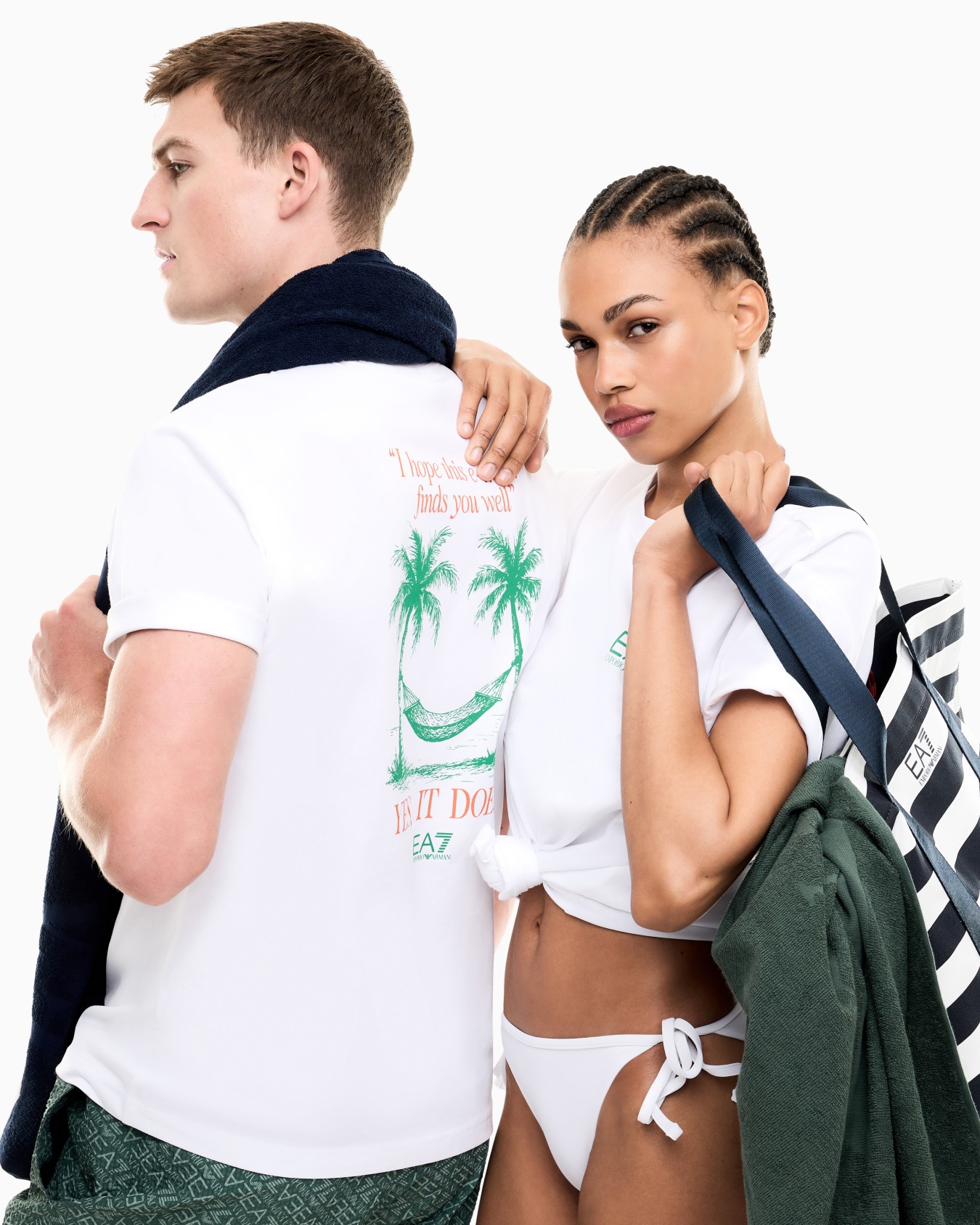 Pure cotton T-shirt with print Slide 7