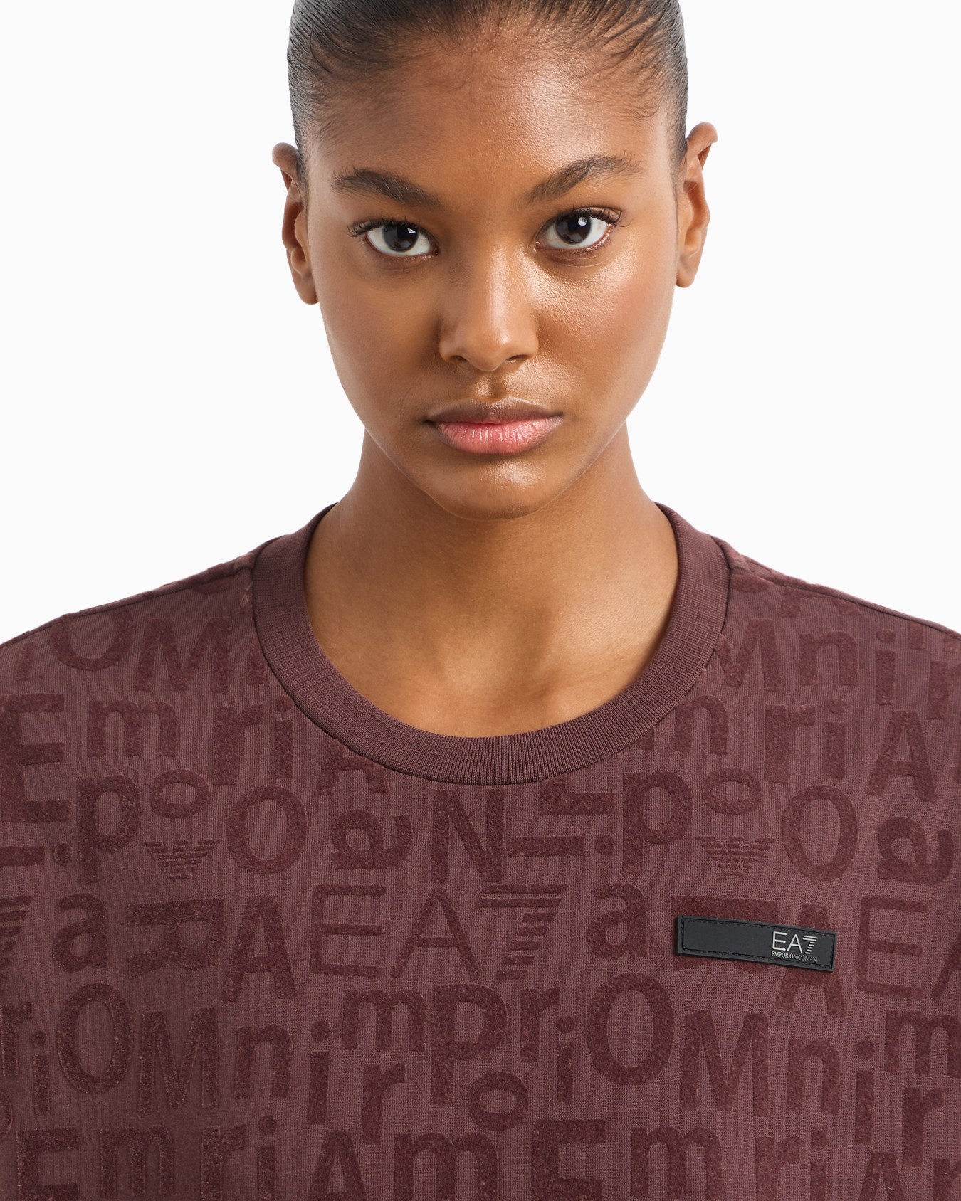 Sweat-shirt ras-du-cou en coton biologique et modal stretch Graphic Series Diapositive 4