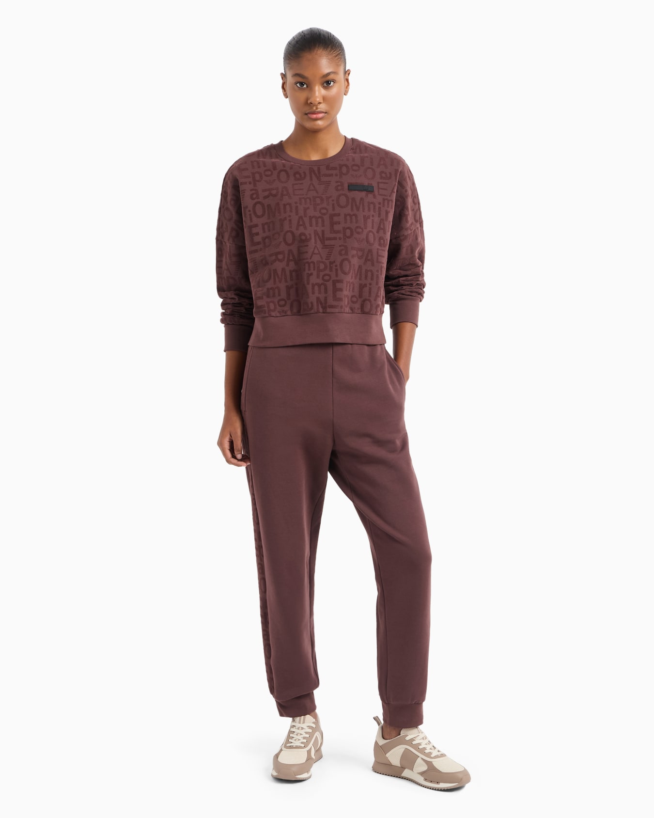 Sweat-shirt ras-du-cou en coton biologique et modal stretch Graphic Series Diapositive 3
