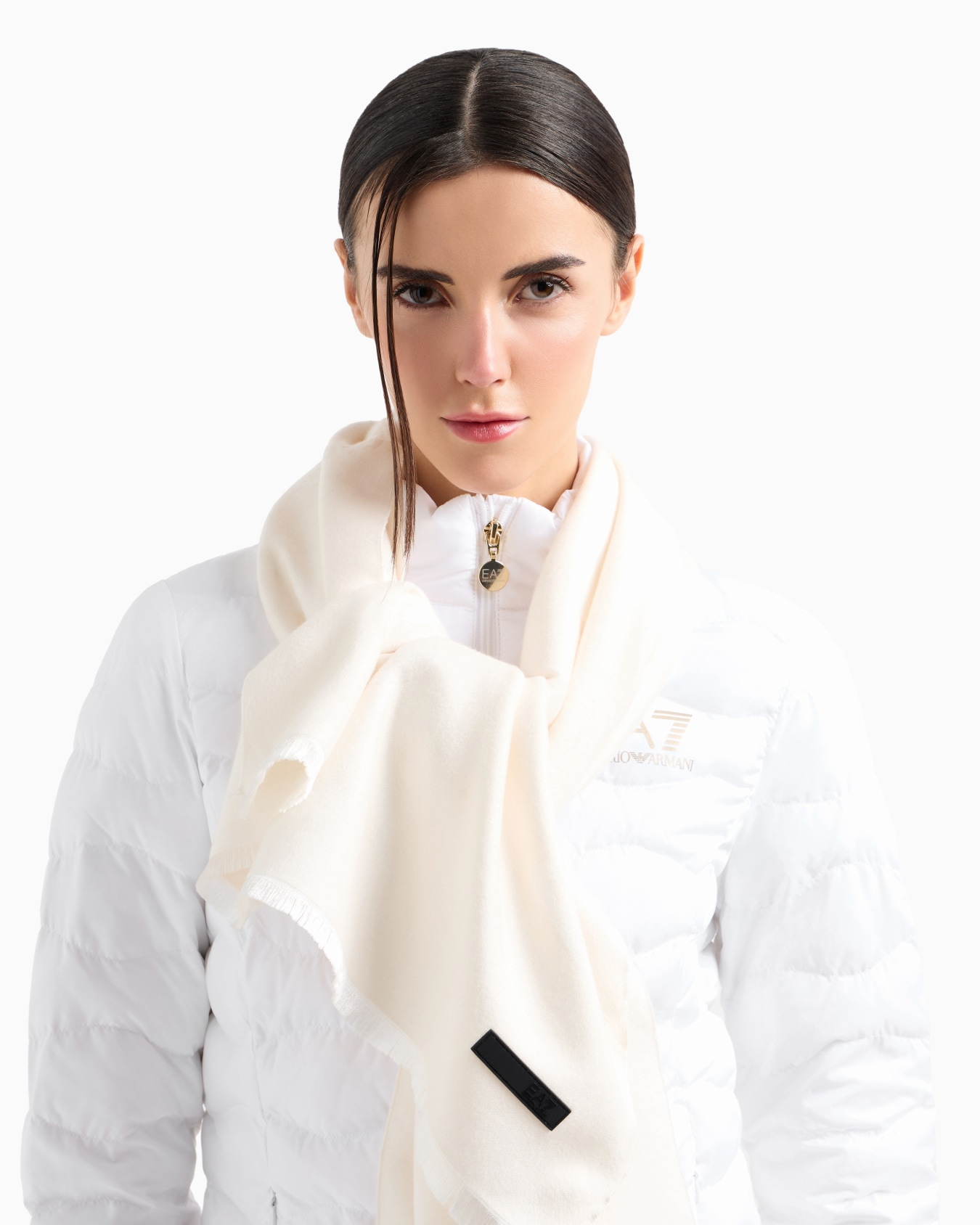 Écharpe monogramme en viscose Diapositive 2