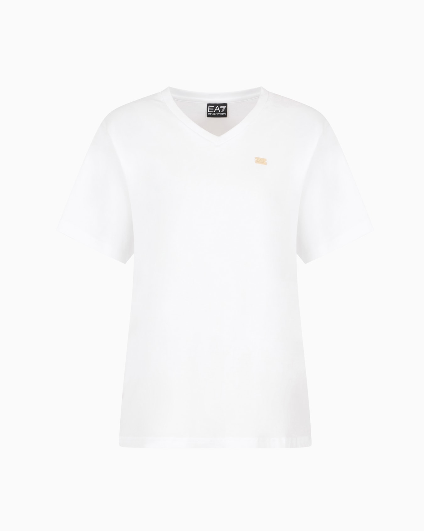 <オンライン限定>Core Lady VネックTシャツ ストレッチコットンジャージー スライドする 0