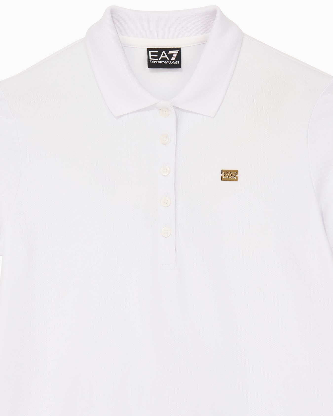 Core Lady stretch-cotton jersey polo shirt Slide 4