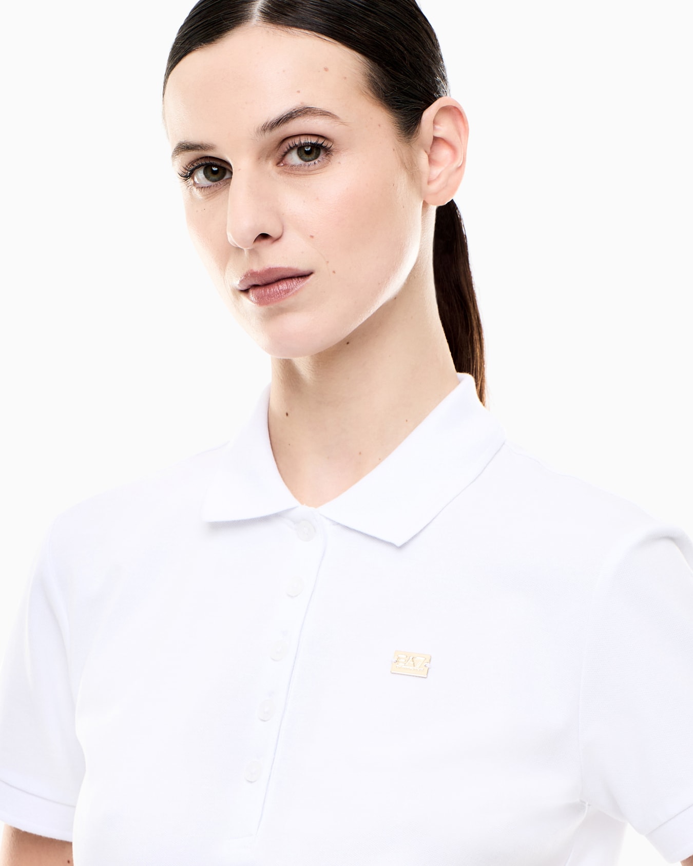 Polo Core Lady coupe slim en jersey de coton et élasthanne Diapositive 5