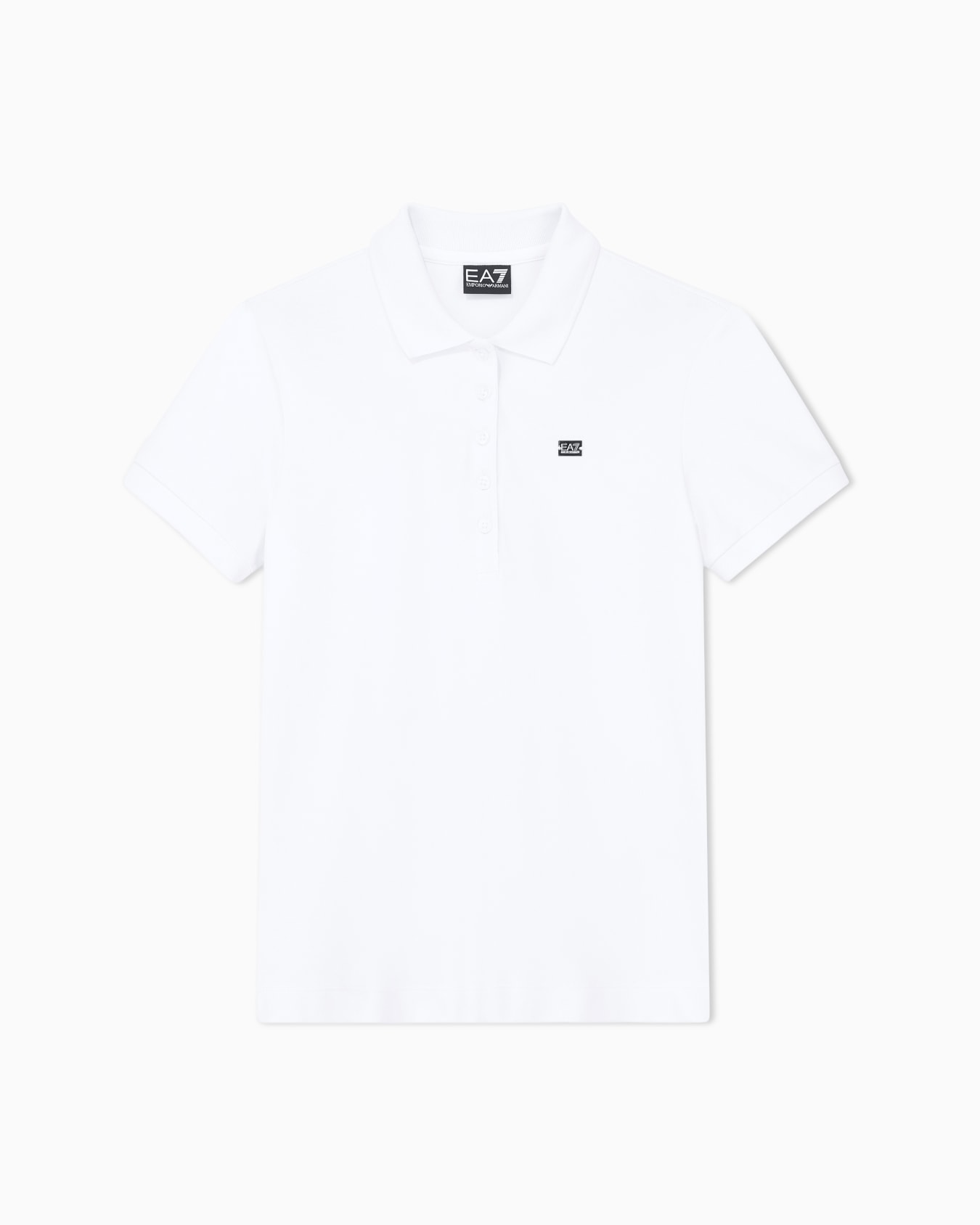 Polo Core Lady coupe slim en jersey de coton et élasthanne Diapositive 0