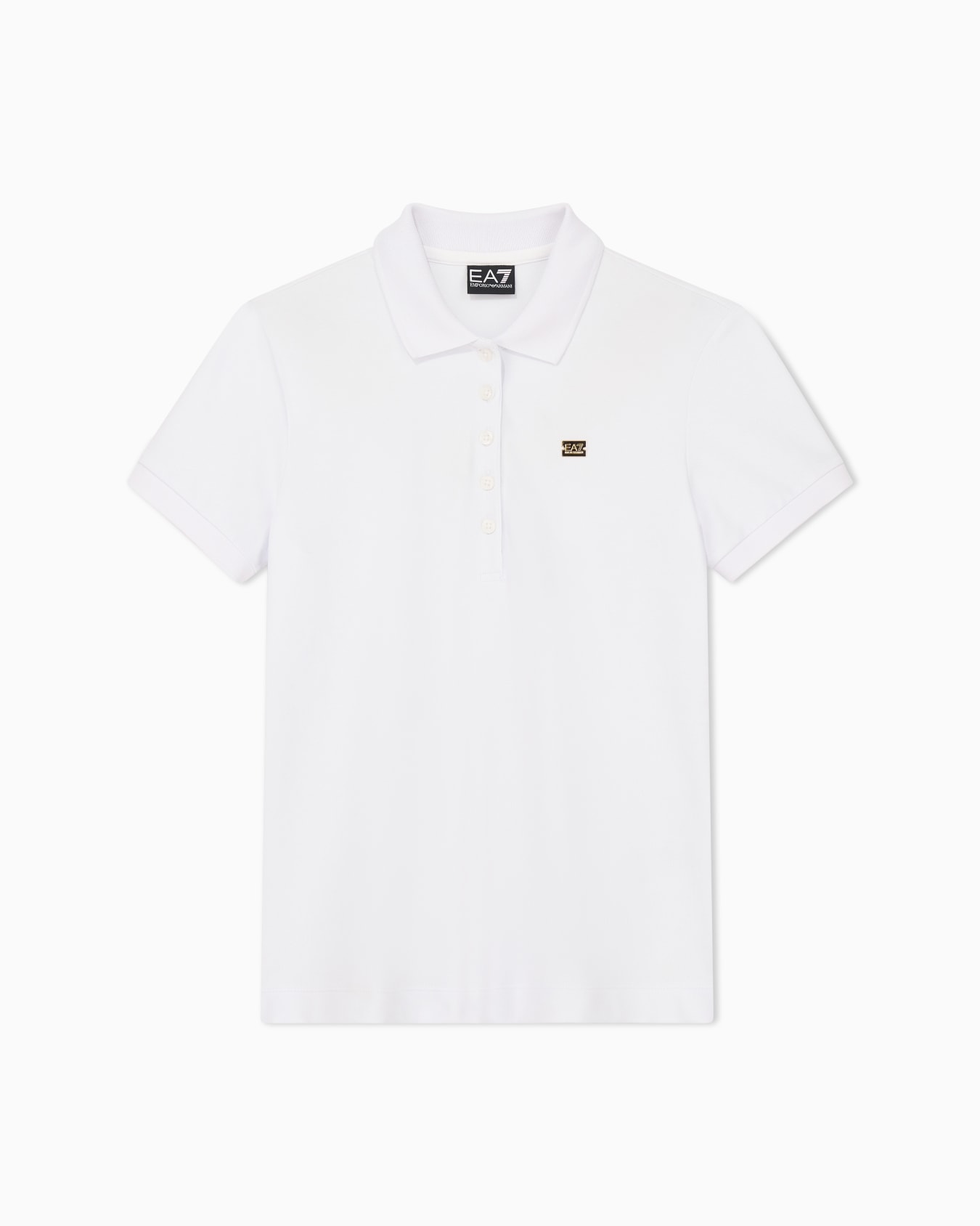 Core Lady stretch-cotton jersey polo shirt Slide 0