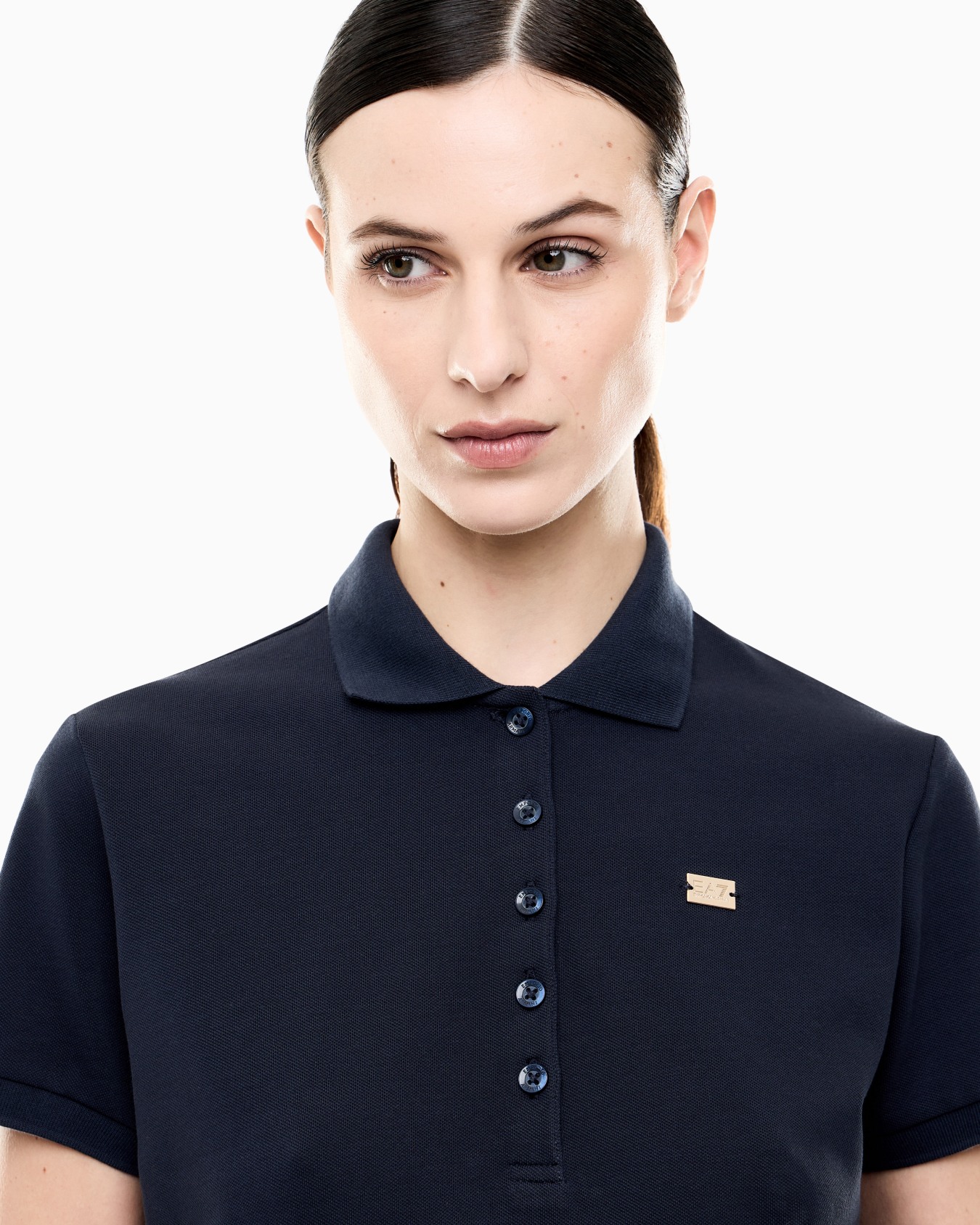 Core Lady ポロシャツ ストレッチコットンジャージー スライドする 4