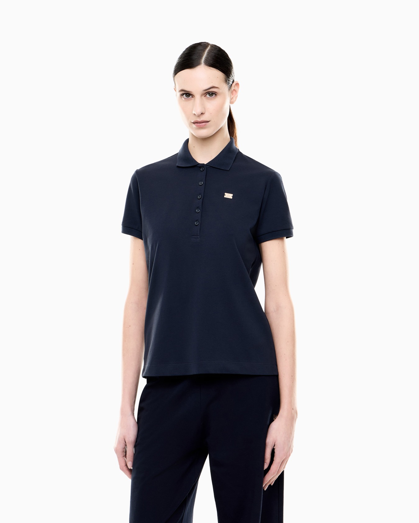 Core Lady ポロシャツ ストレッチコットンジャージー スライドする 2