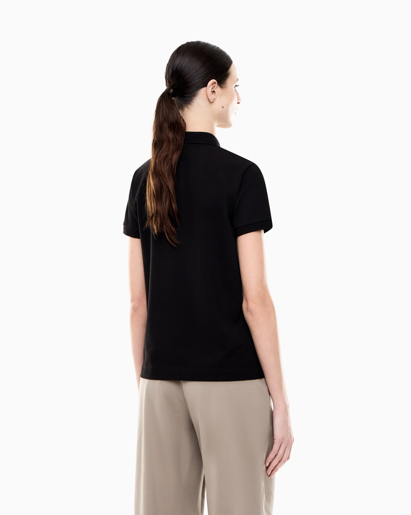 Core Lady stretch-cotton jersey polo shirt Slide 5