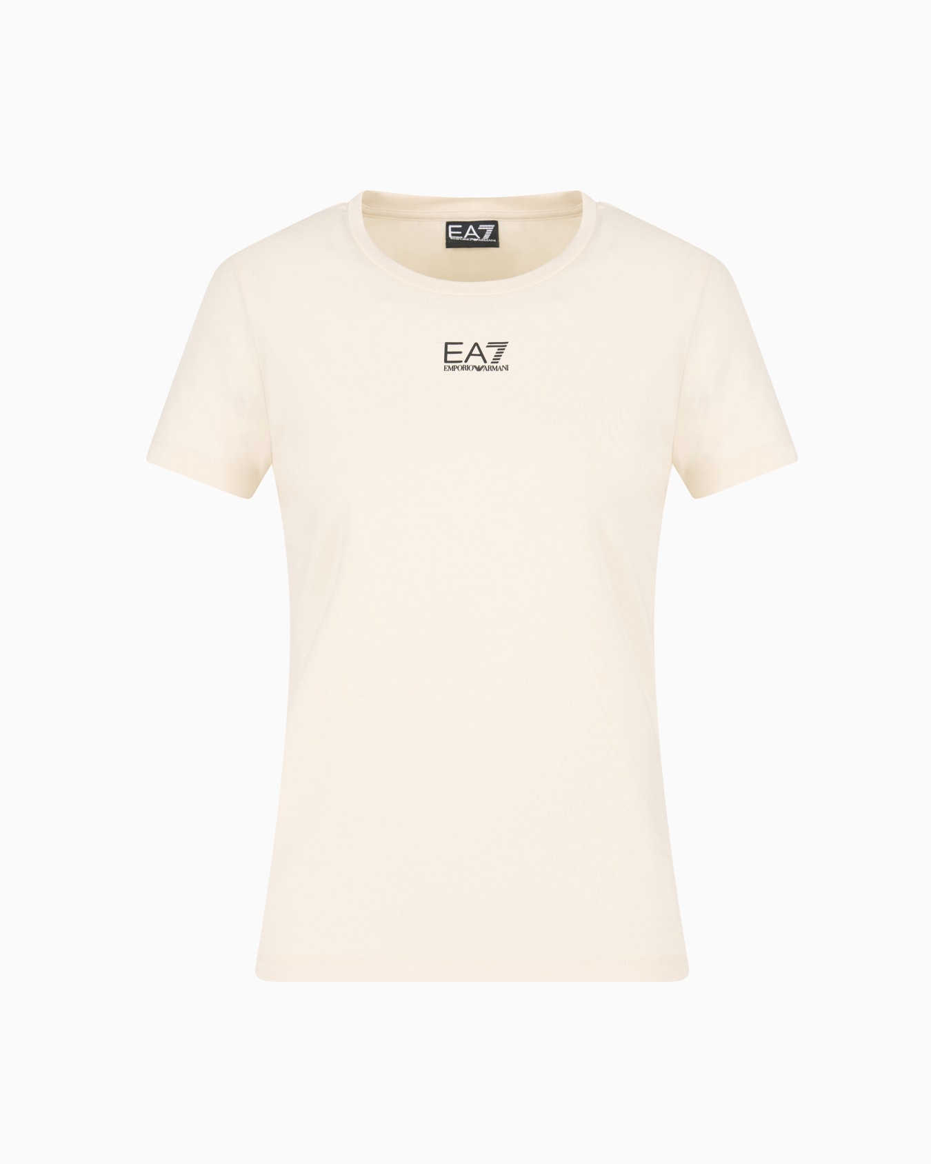 Logo Series stretch cotton and modal T-shirt Slide 0