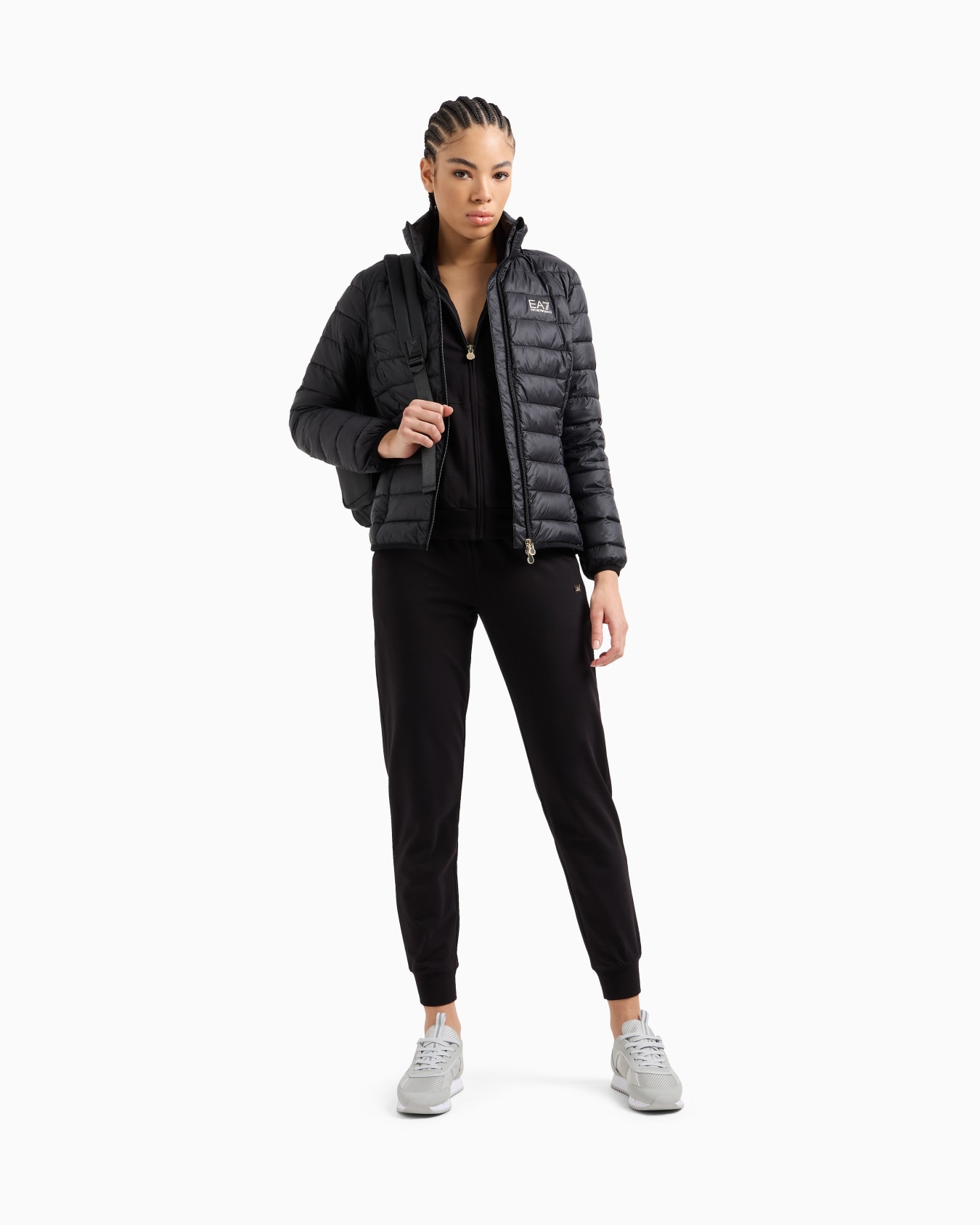 Core Lady stretch-cotton zip-up sweatshirt Slide 1
