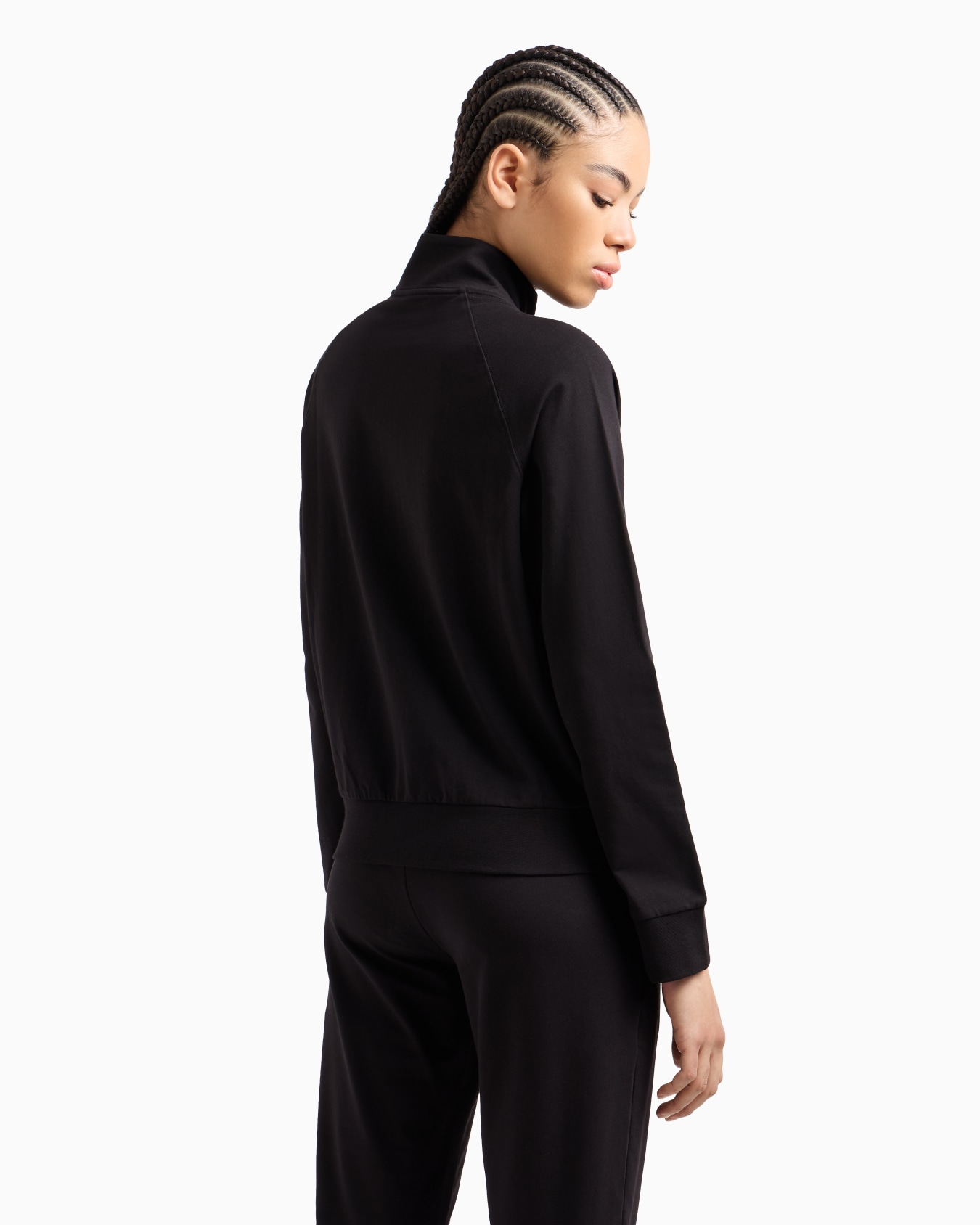 Core Lady stretch-cotton zip-up sweatshirt Slide 2
