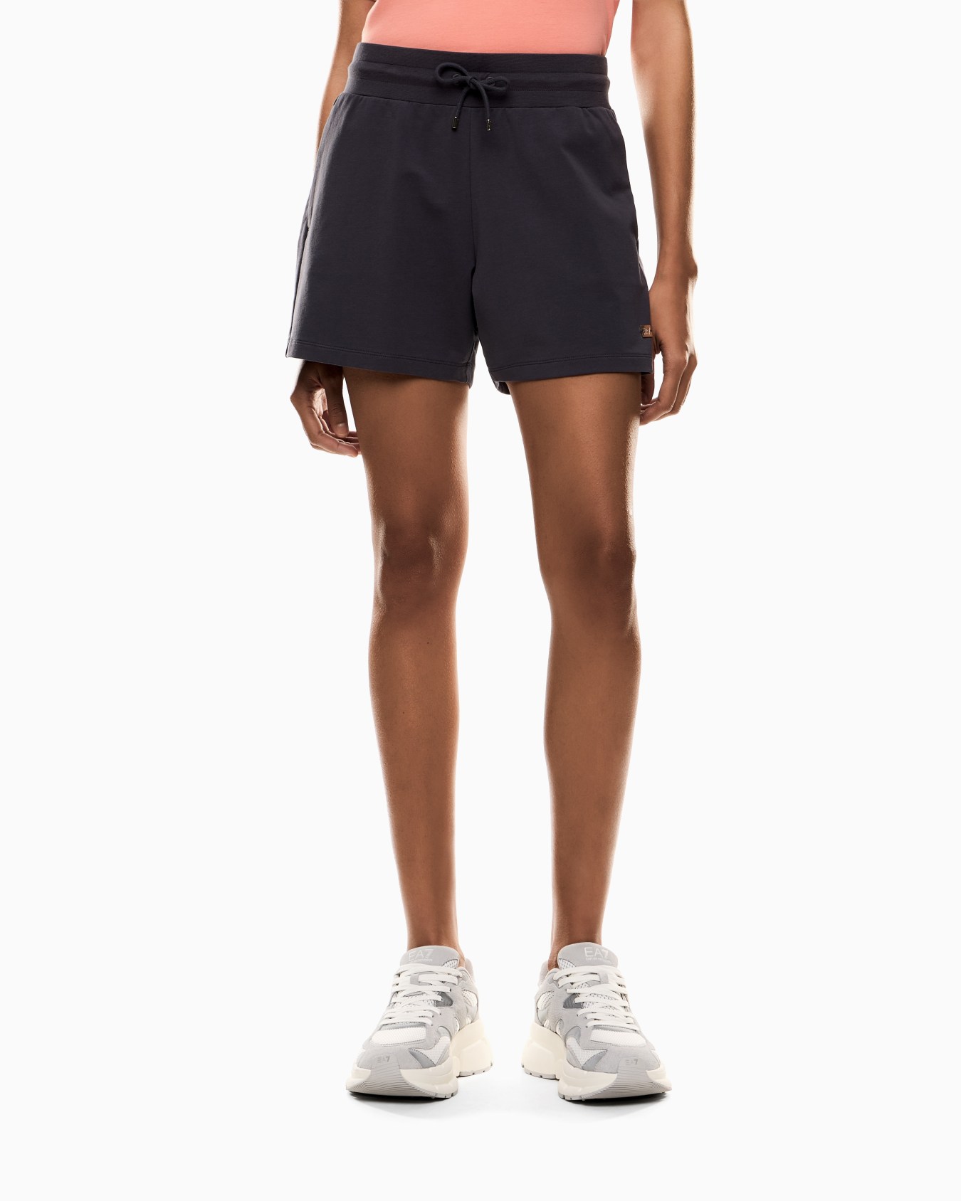 Core Lady stretch cotton-jersey fleece shorts Slide 3