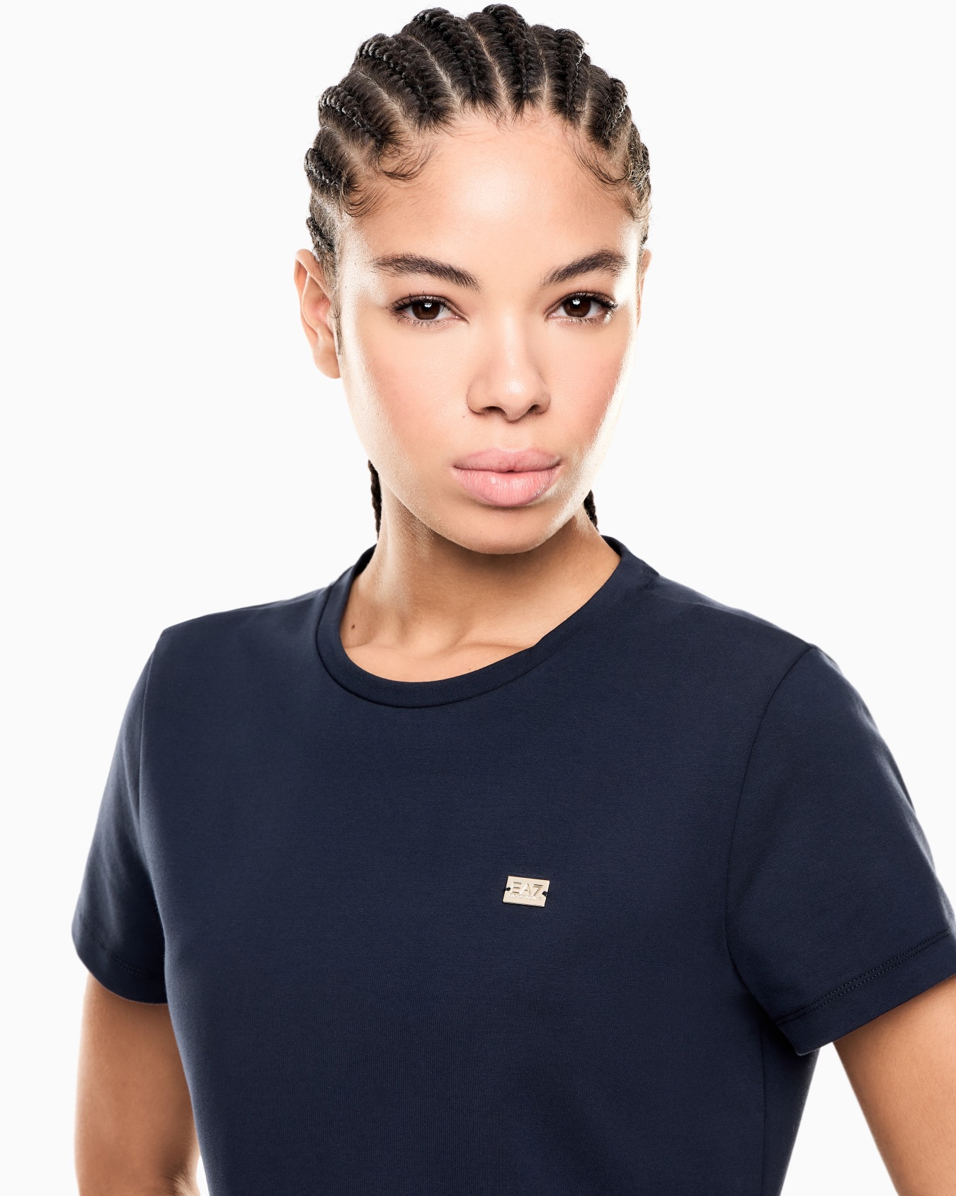 Core Lady stretch-cotton jersey short dress Slide 3