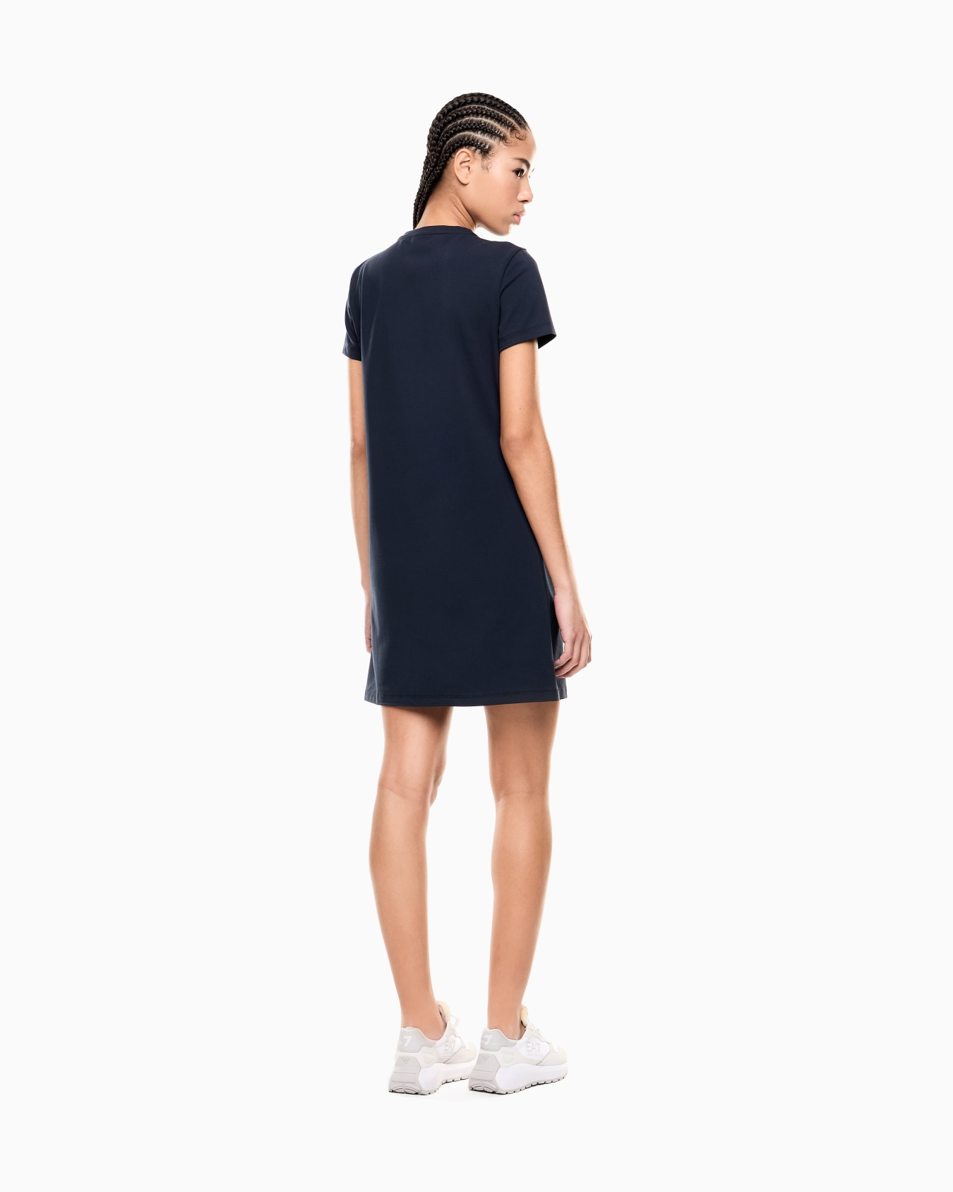 Core Lady stretch-cotton jersey short dress Slide 2