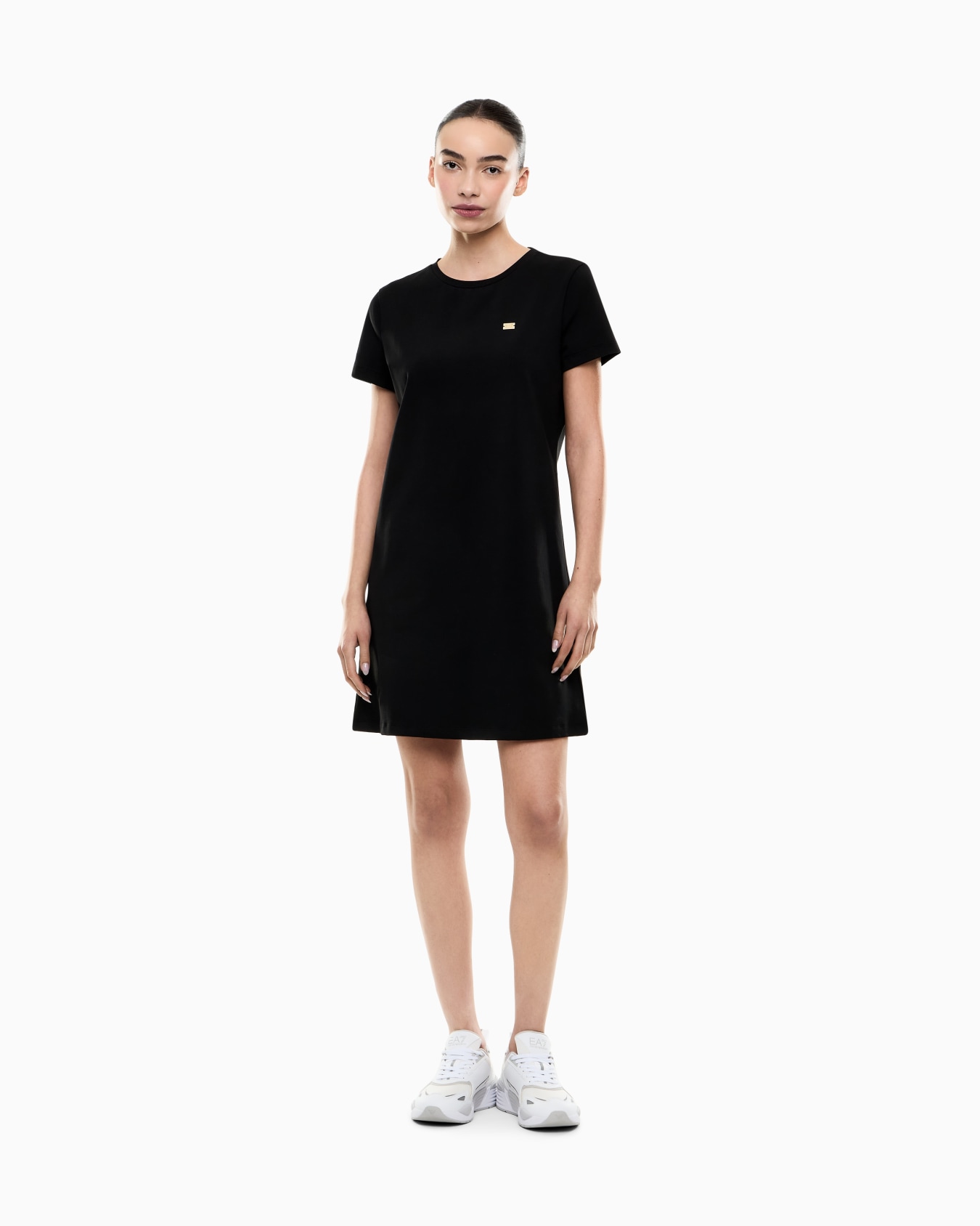 Core Lady stretch-cotton jersey short dress Slide 1