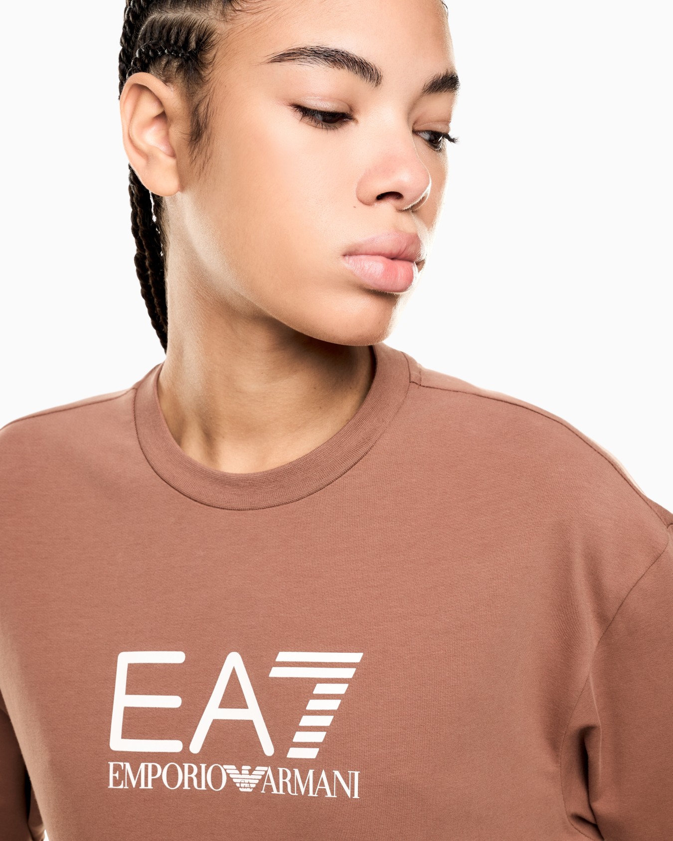 Survêtement en coton stretch avec logo Diapositive 3