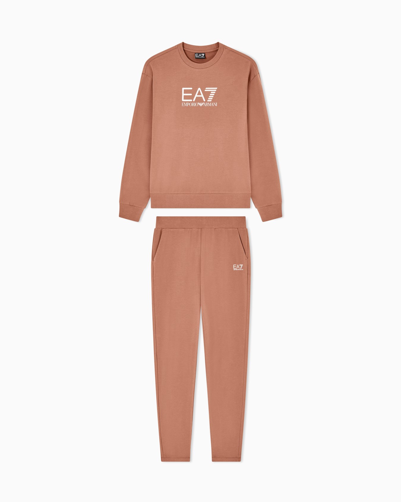 Survêtement en coton stretch avec logo Diapositive 0