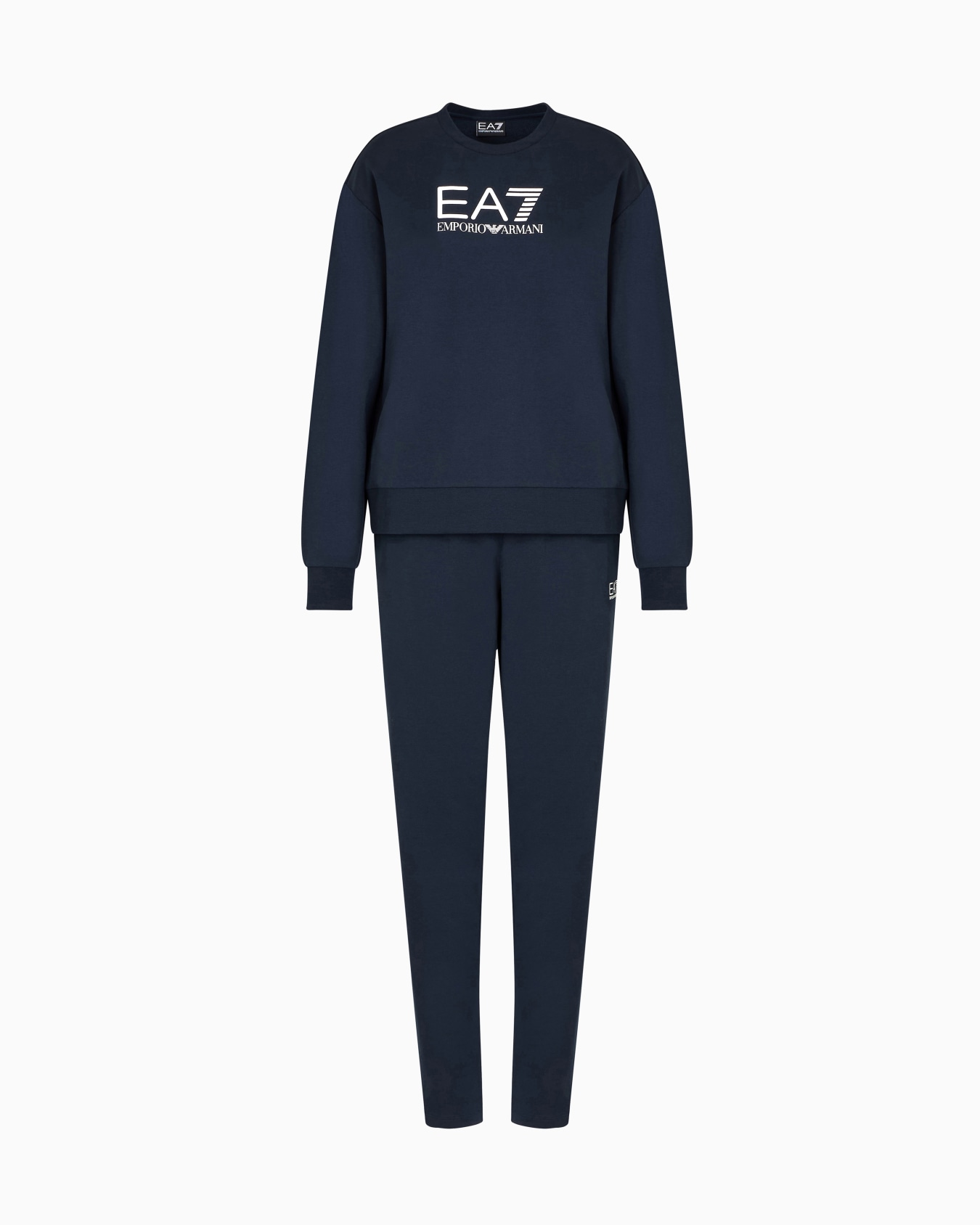 Survêtement en coton stretch avec logo Diapositive 0