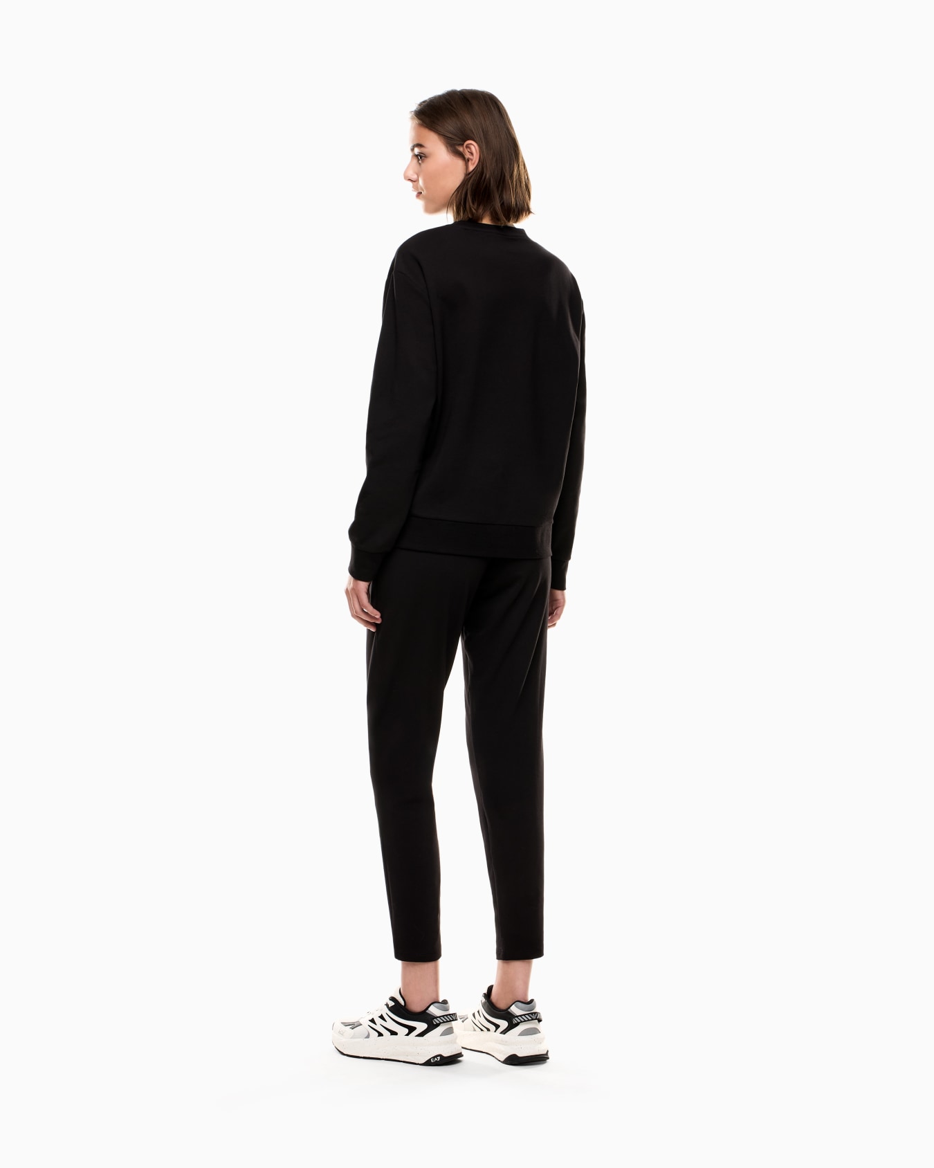 Survêtement en coton stretch avec logo Diapositive 2