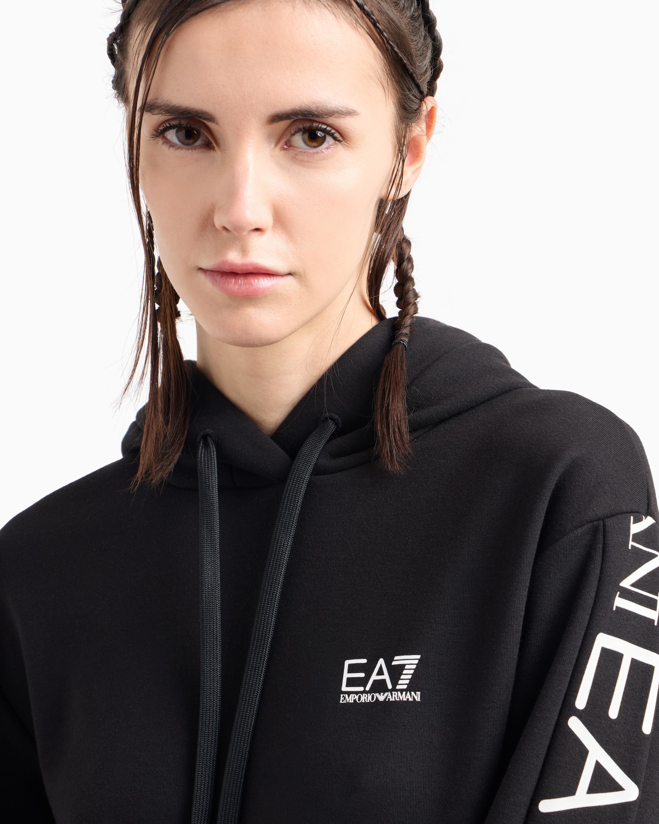 Survêtement en jersey de coton stretch avec logo Diapositive 4