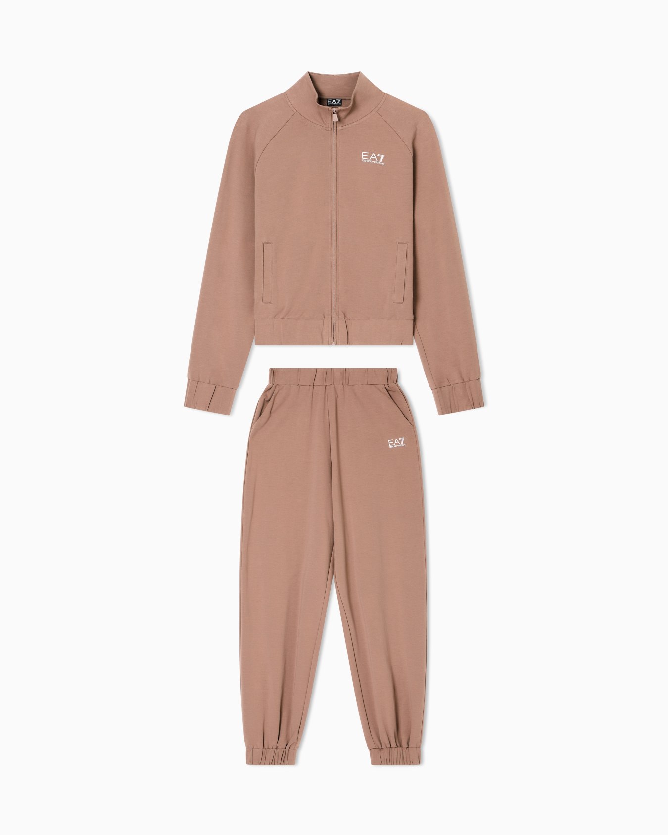 Chándal de mezcla de algodón elástico con logotipo Diapositiva 0