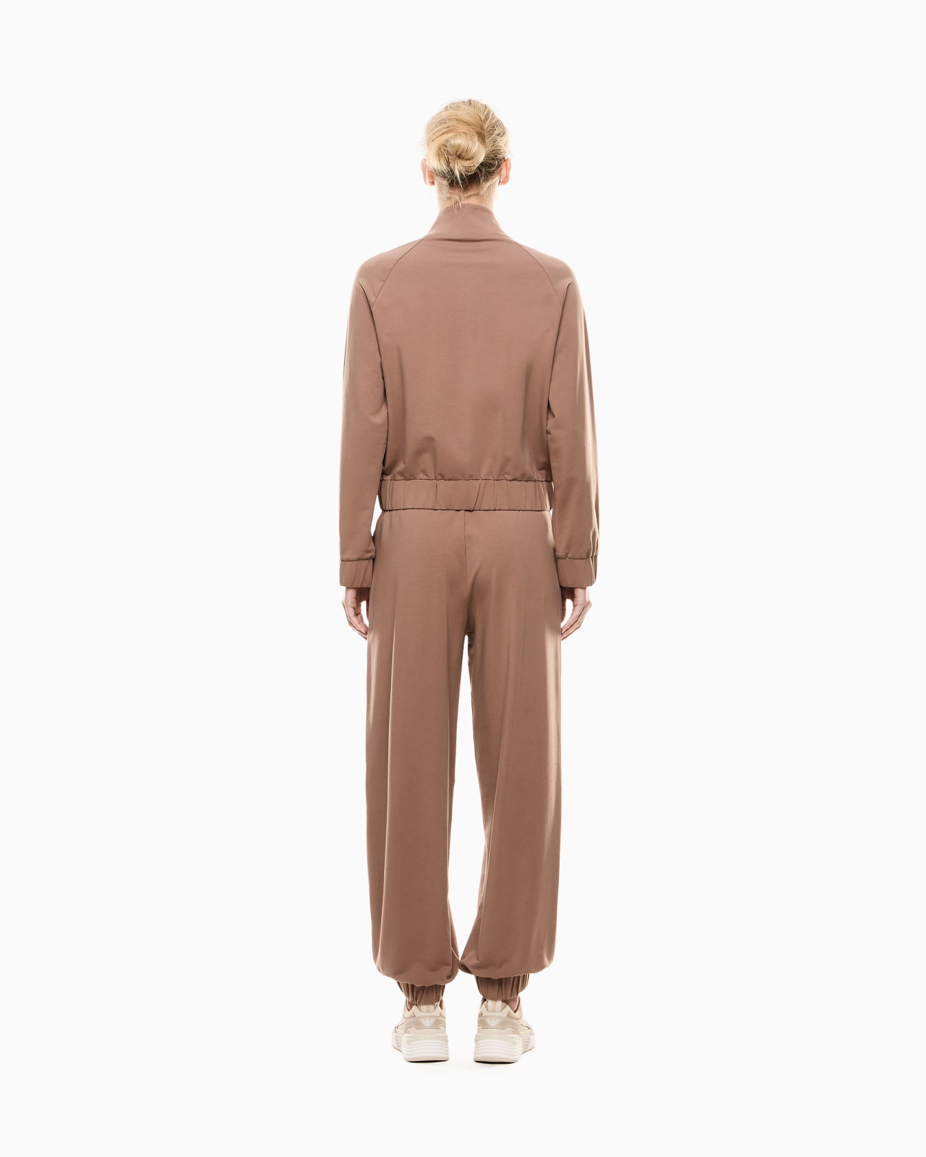 Stretch cotton-blend tracksuit with logo Slide 2