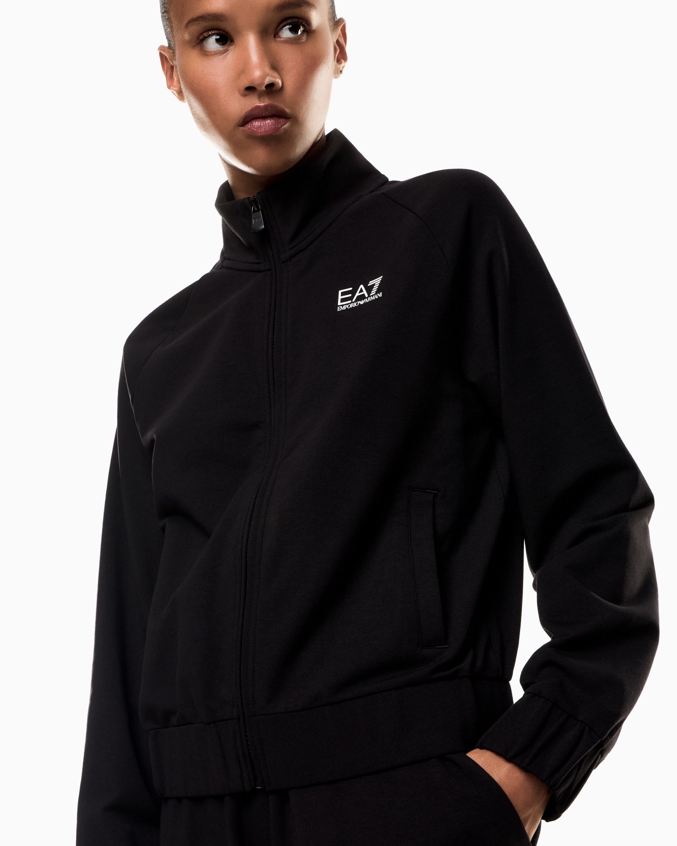 Trainingsanzug aus Baumwollstretch-Mischung mit Logo Folie 3