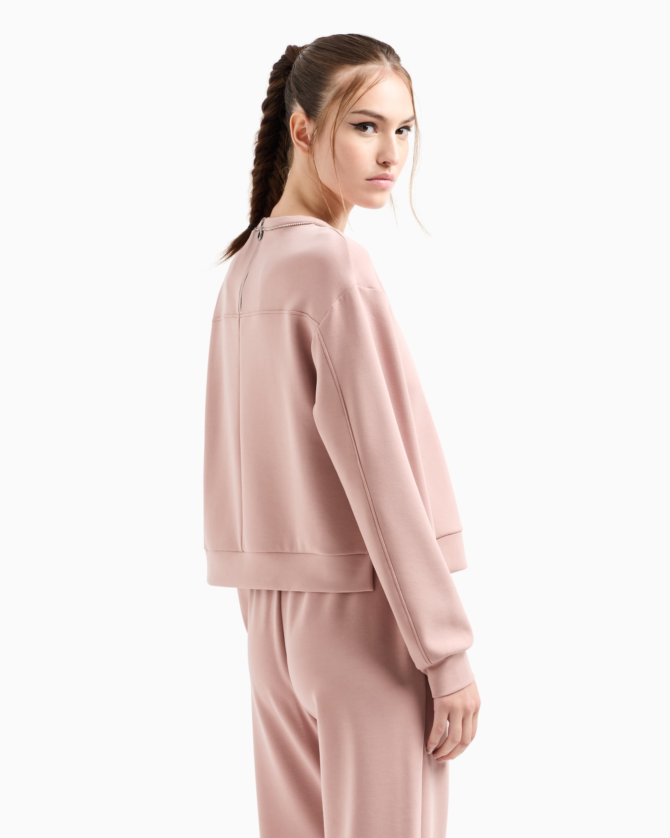 Precious stretch modal-blend crew-neck sweatshirt Slide 2