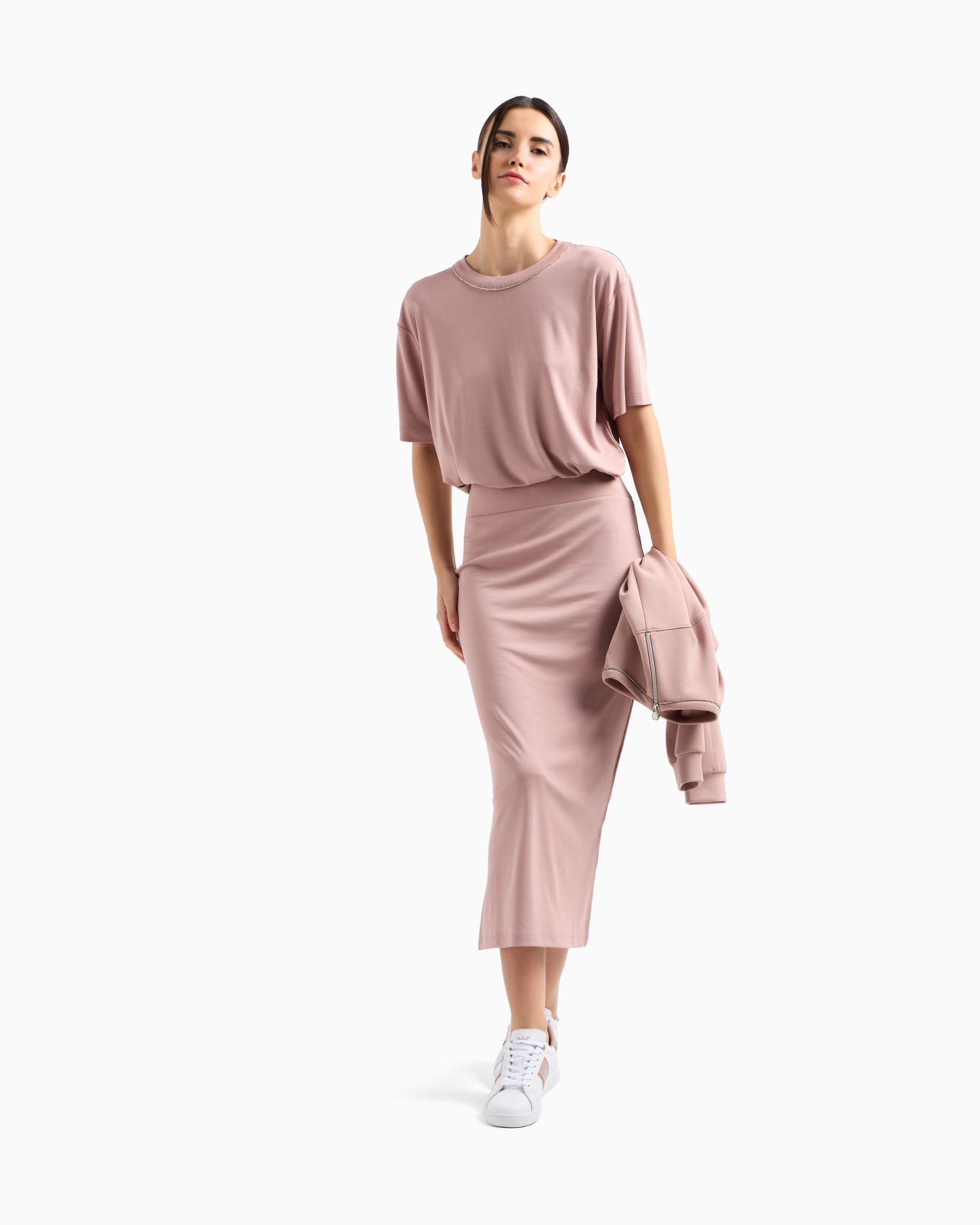 Precious stretch modal-blend long skirt Slide 1