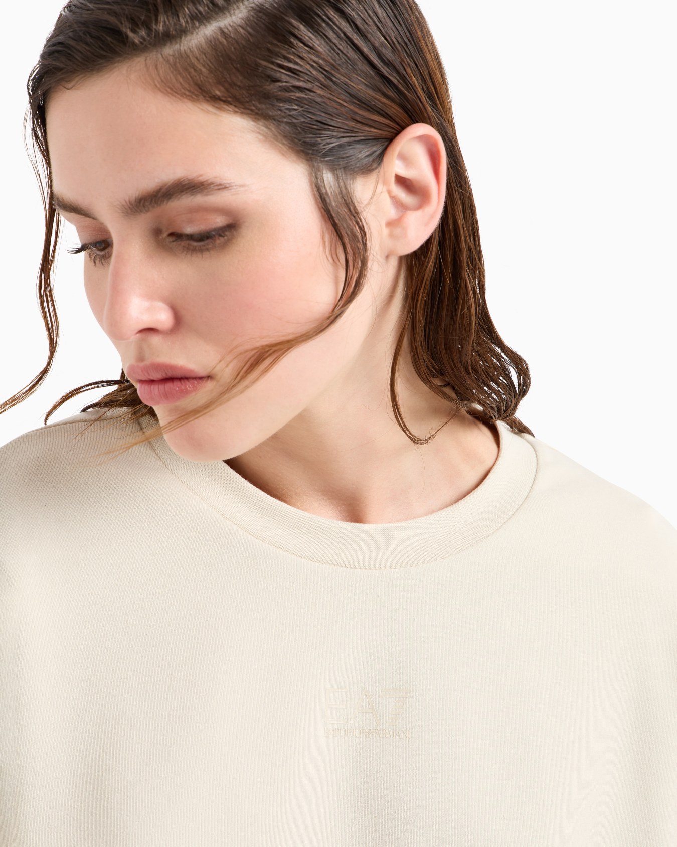 Contemporary Sport stretch-cotton and modal blend drawstring sweatshirt  Slide 4