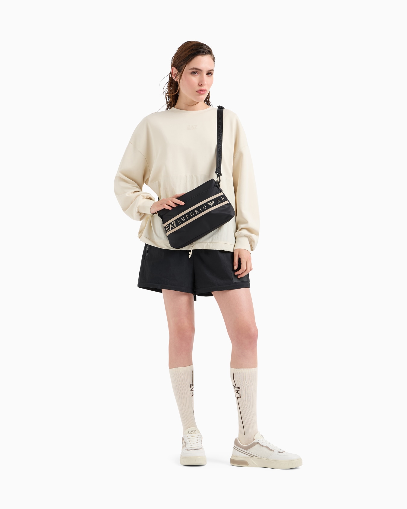 Contemporary Sport stretch-cotton and modal blend drawstring sweatshirt  Slide 1