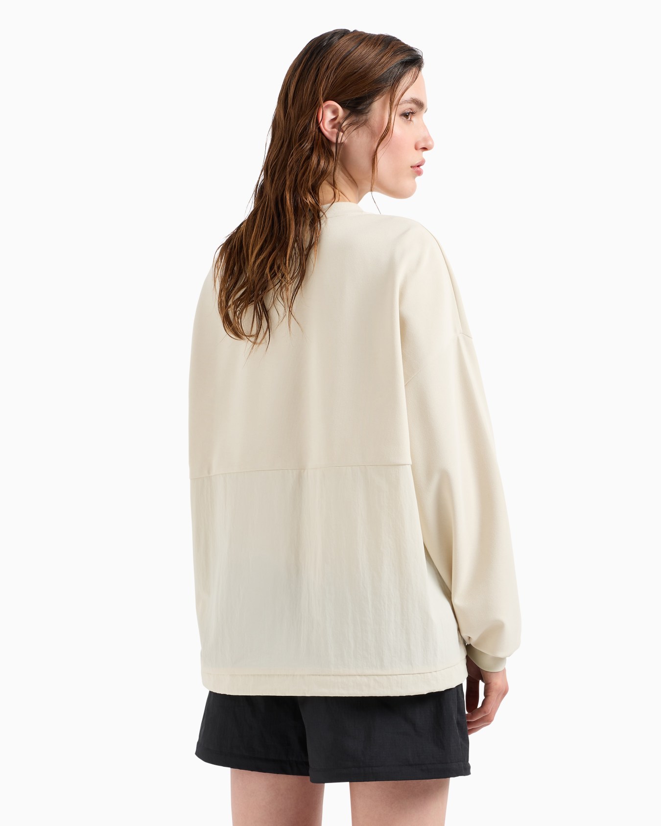 Contemporary Sport stretch-cotton and modal blend drawstring sweatshirt  Slide 2
