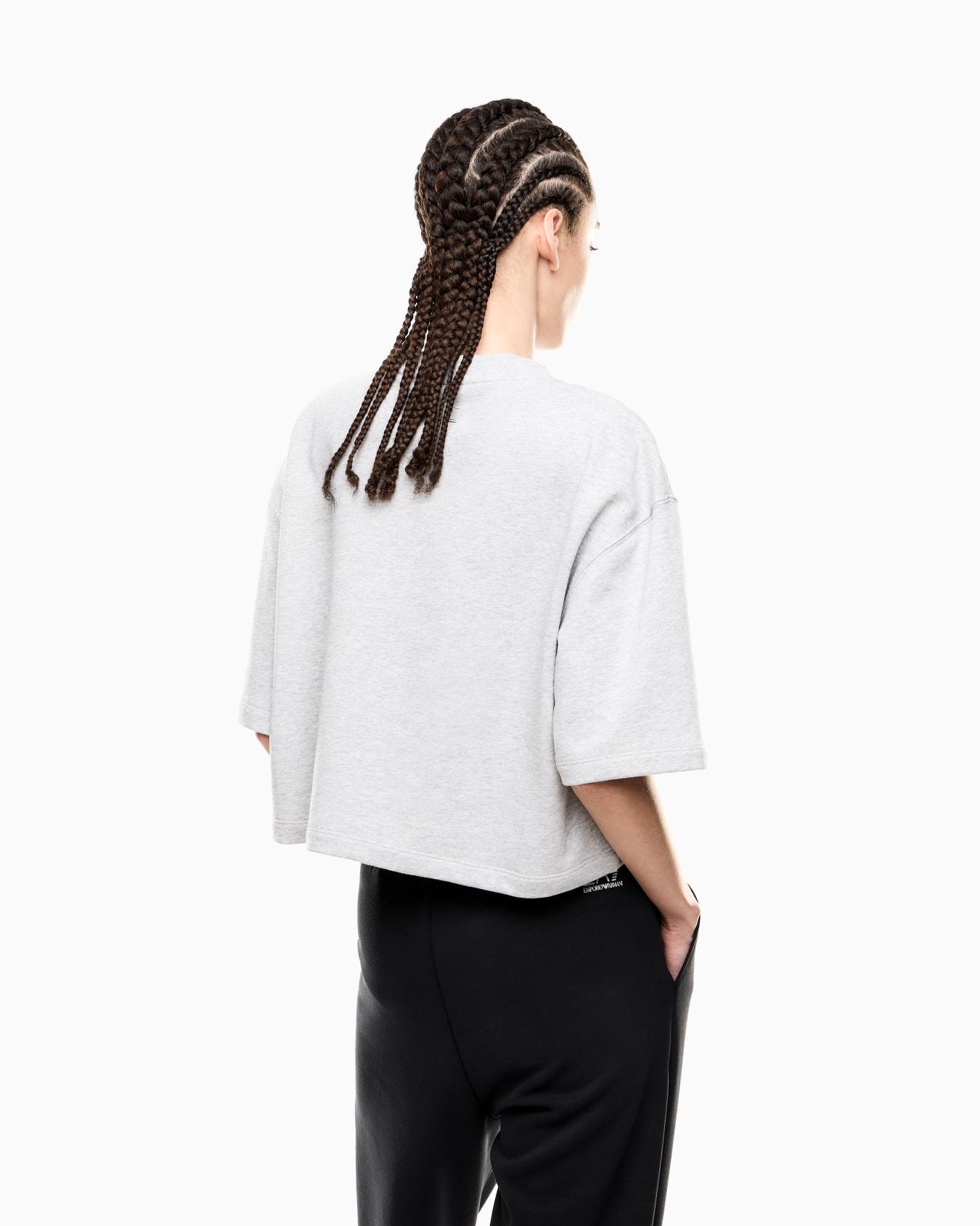 Logo Series cotton-blend cropped T-shirt Slide 2