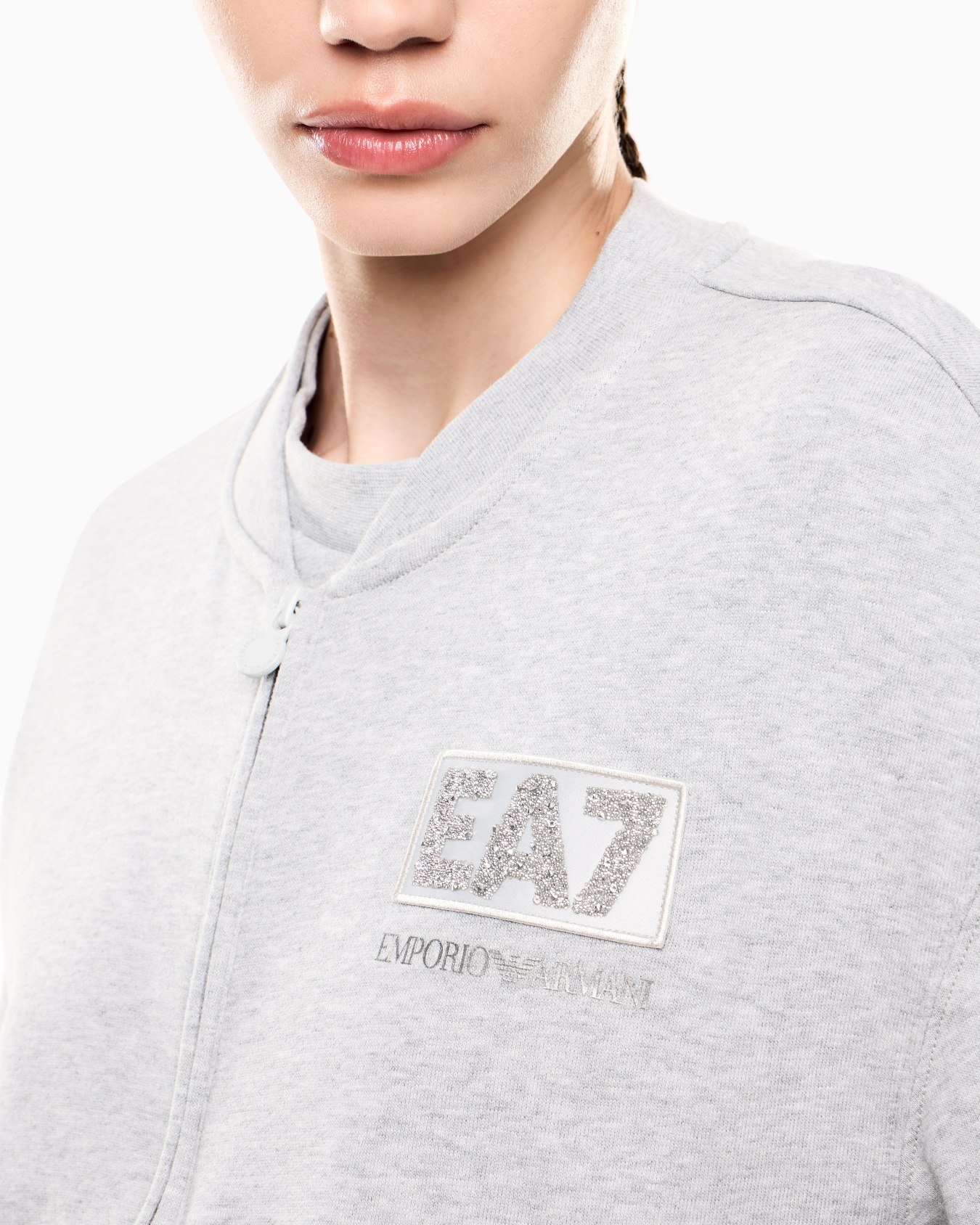 Logo Series stretch-cotton crew-neck sweatshirt Slide 4