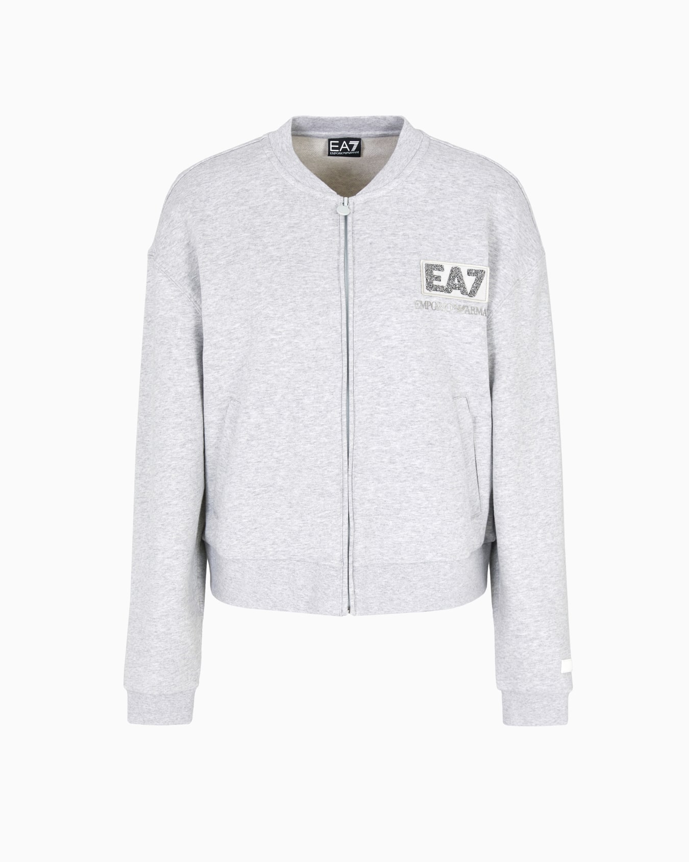 Logo Series stretch-cotton crew-neck sweatshirt Slide 0
