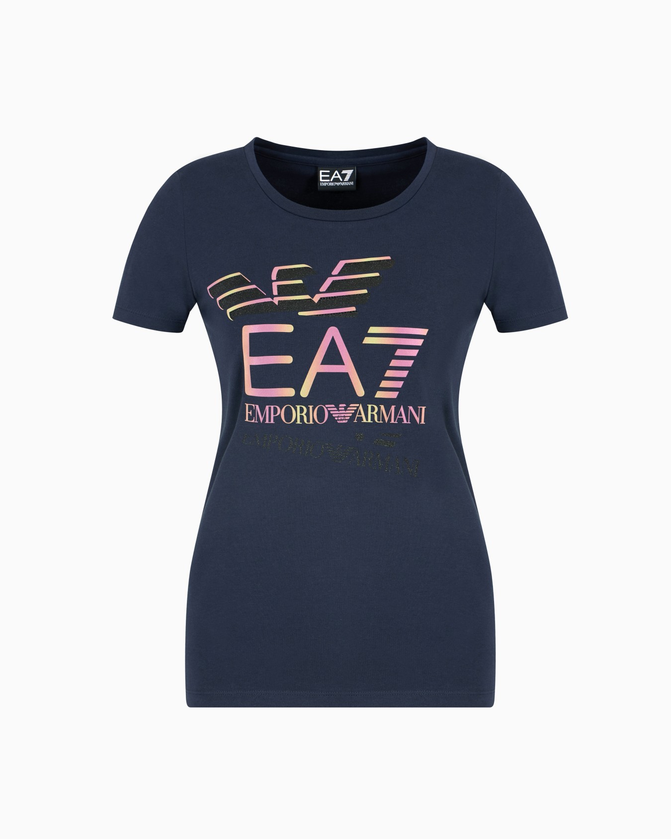 Logo Series stretch-cotton crew-neck T-shirt with logo Slide 0