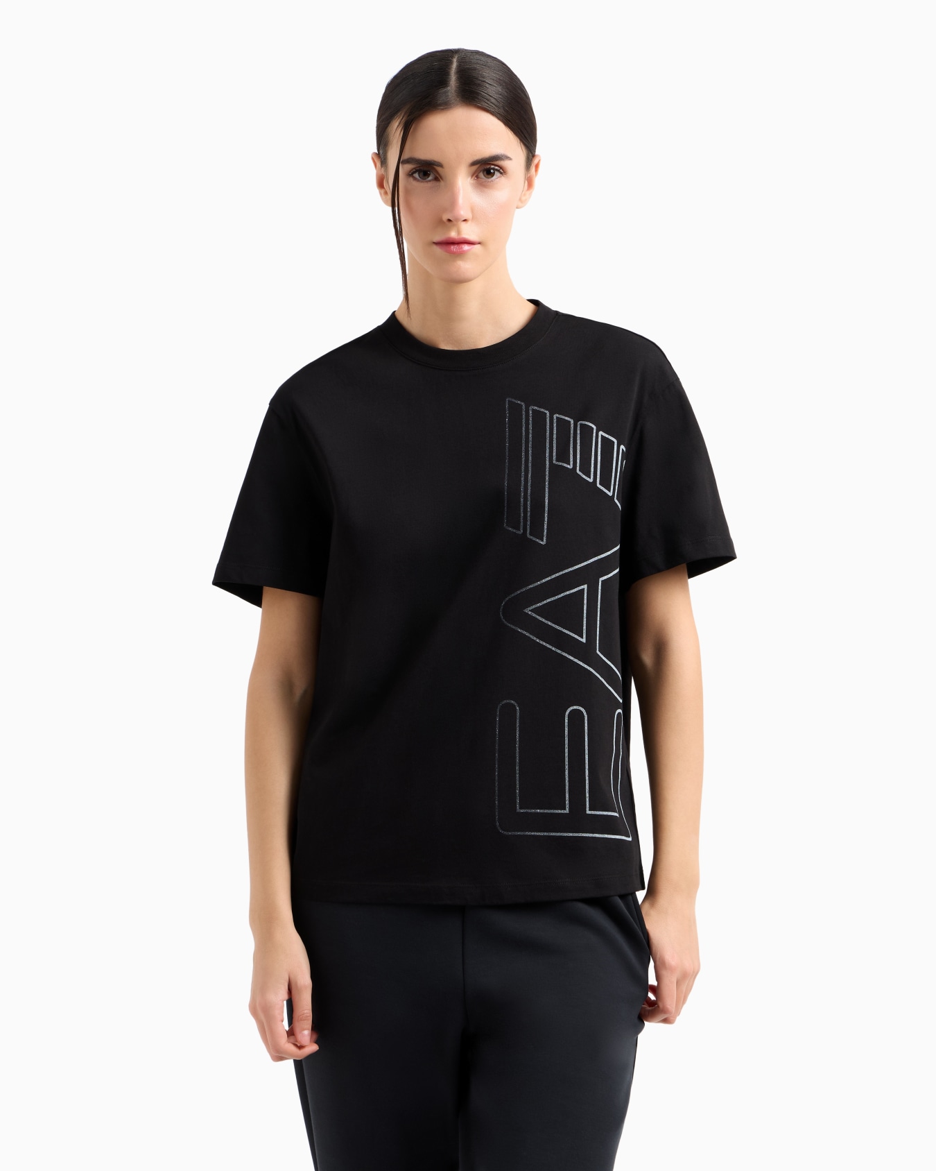 Logo Series organic-cotton crew-neck T-shirt Slide 3