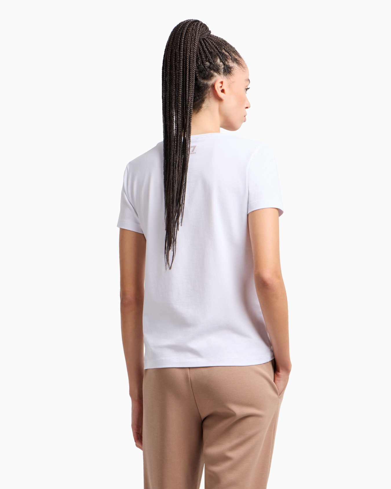 Logo Series クルーネックTシャツ ストレッチコットン  スライドする 2