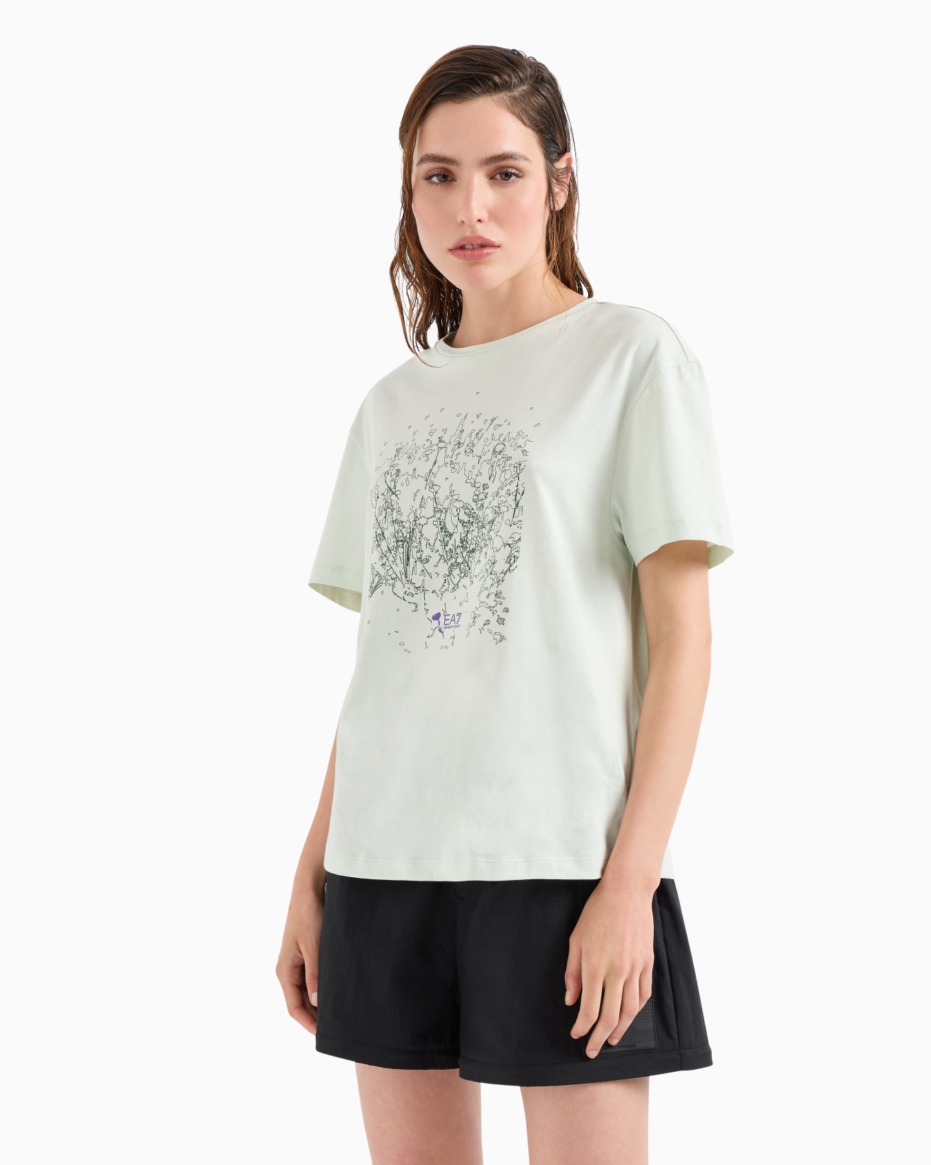 Logo Series pure cotton jersey crew-neck T-shirt  Slide 3