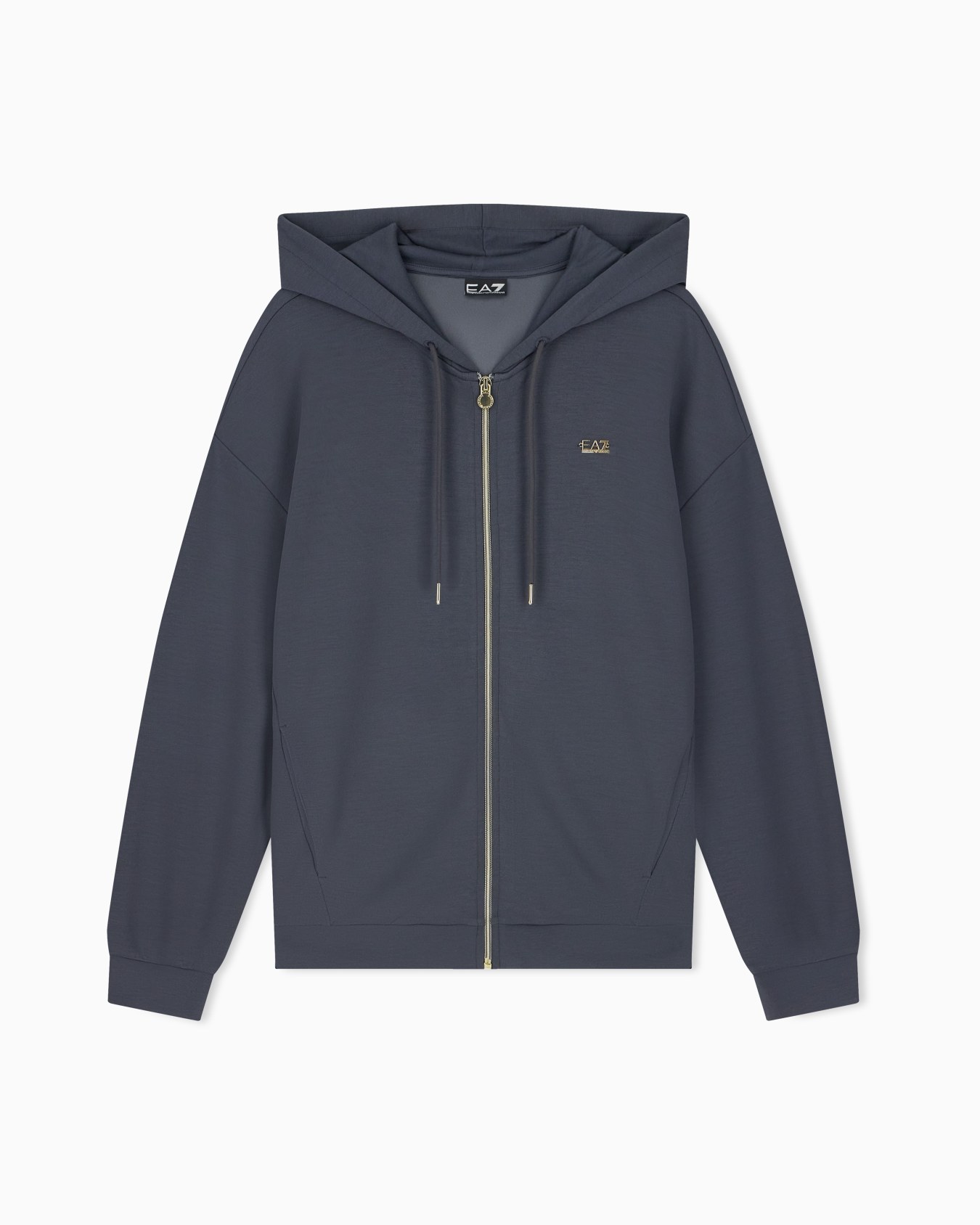 Oversized full-zip hoodie Core Lady Relax in modal Slide 0