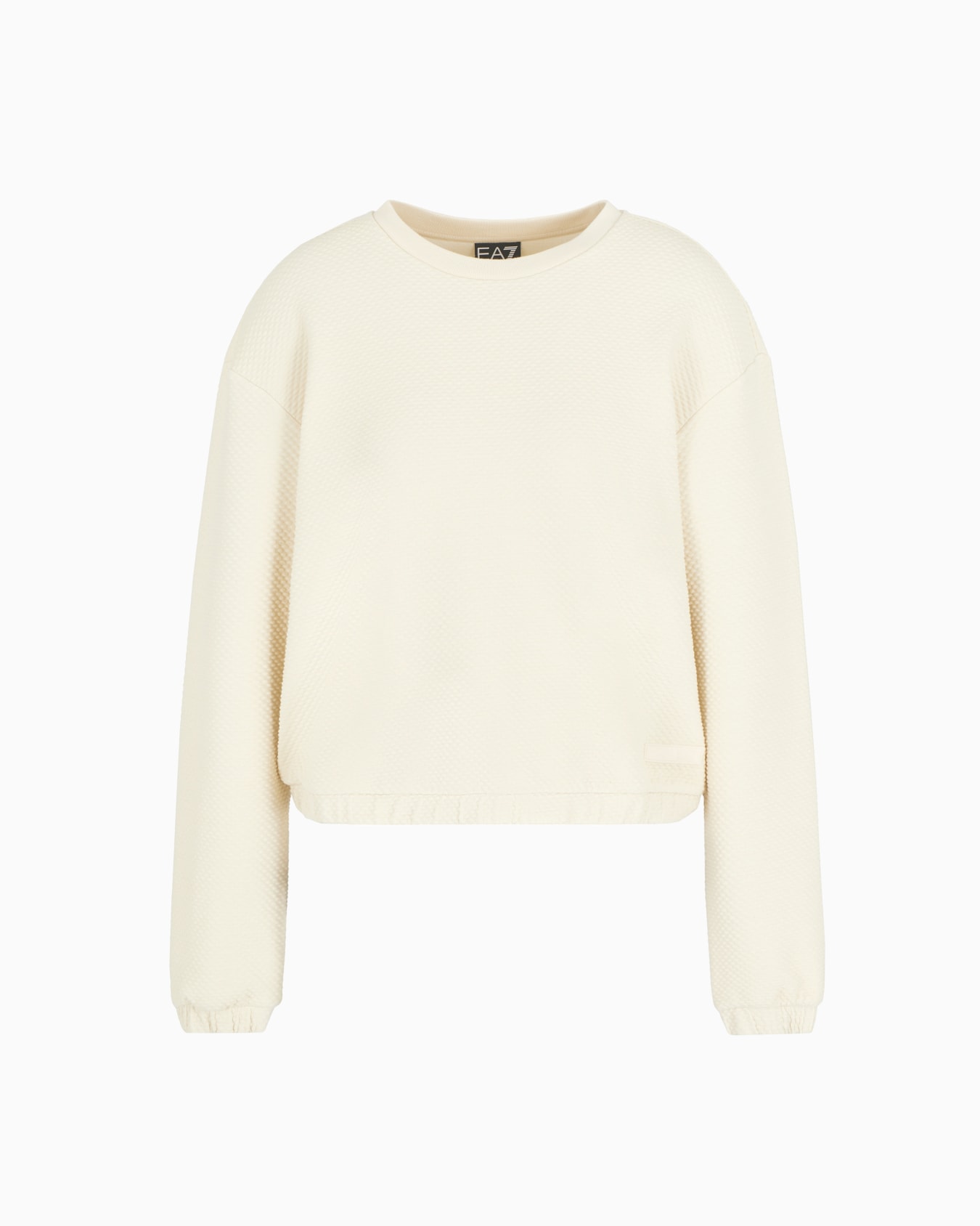 Sweatshirt mit Rundhalsausschnitt aus Baumwollstretch-Mischgewebe  Folie 0